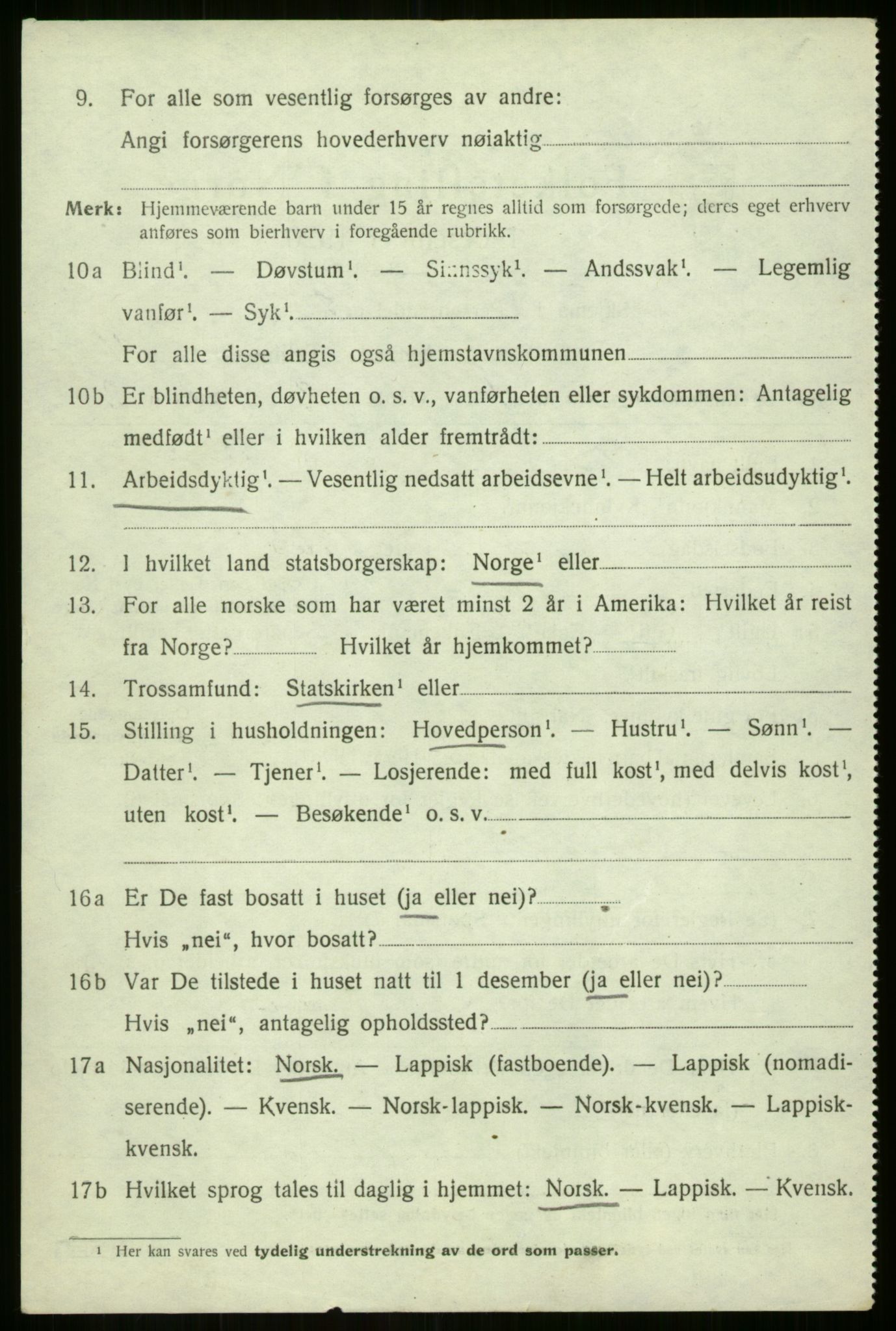 SATØ, 1920 census for Sørreisa, 1920, p. 1749