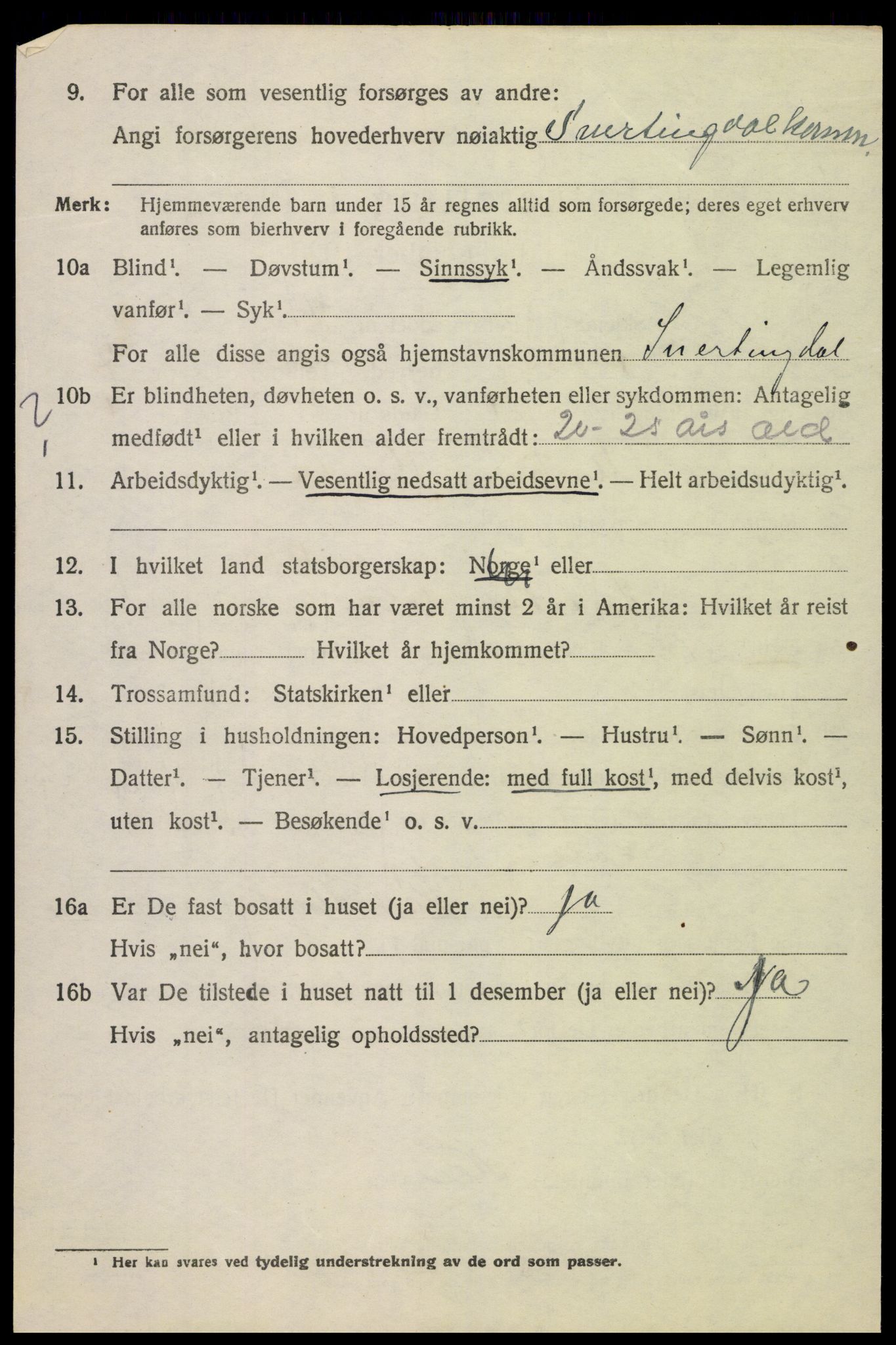 SAH, 1920 census for Fåberg, 1920, p. 7637