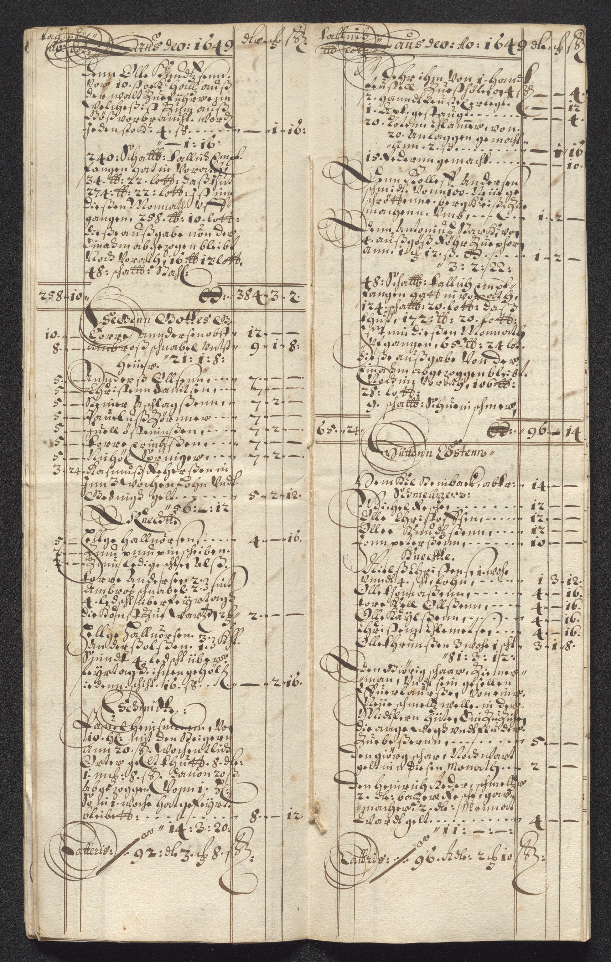 Kongsberg Sølvverk 1623-1816, AV/SAKO-EA-3135/001/D/Dc/Dcd/L0023: Utgiftsregnskap for gruver m.m., 1649, p. 650