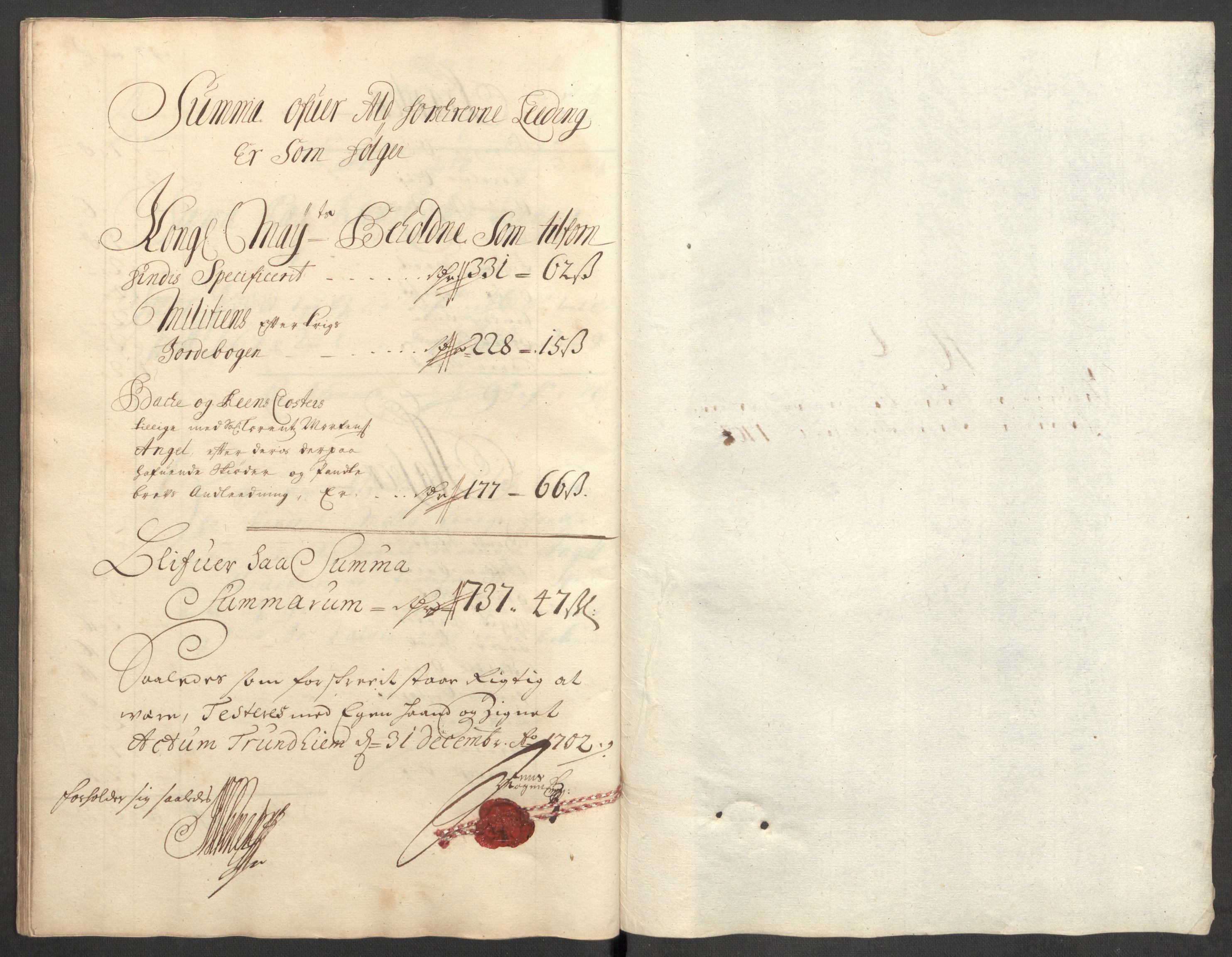 Rentekammeret inntil 1814, Reviderte regnskaper, Fogderegnskap, RA/EA-4092/R62/L4193: Fogderegnskap Stjørdal og Verdal, 1701-1702, p. 339