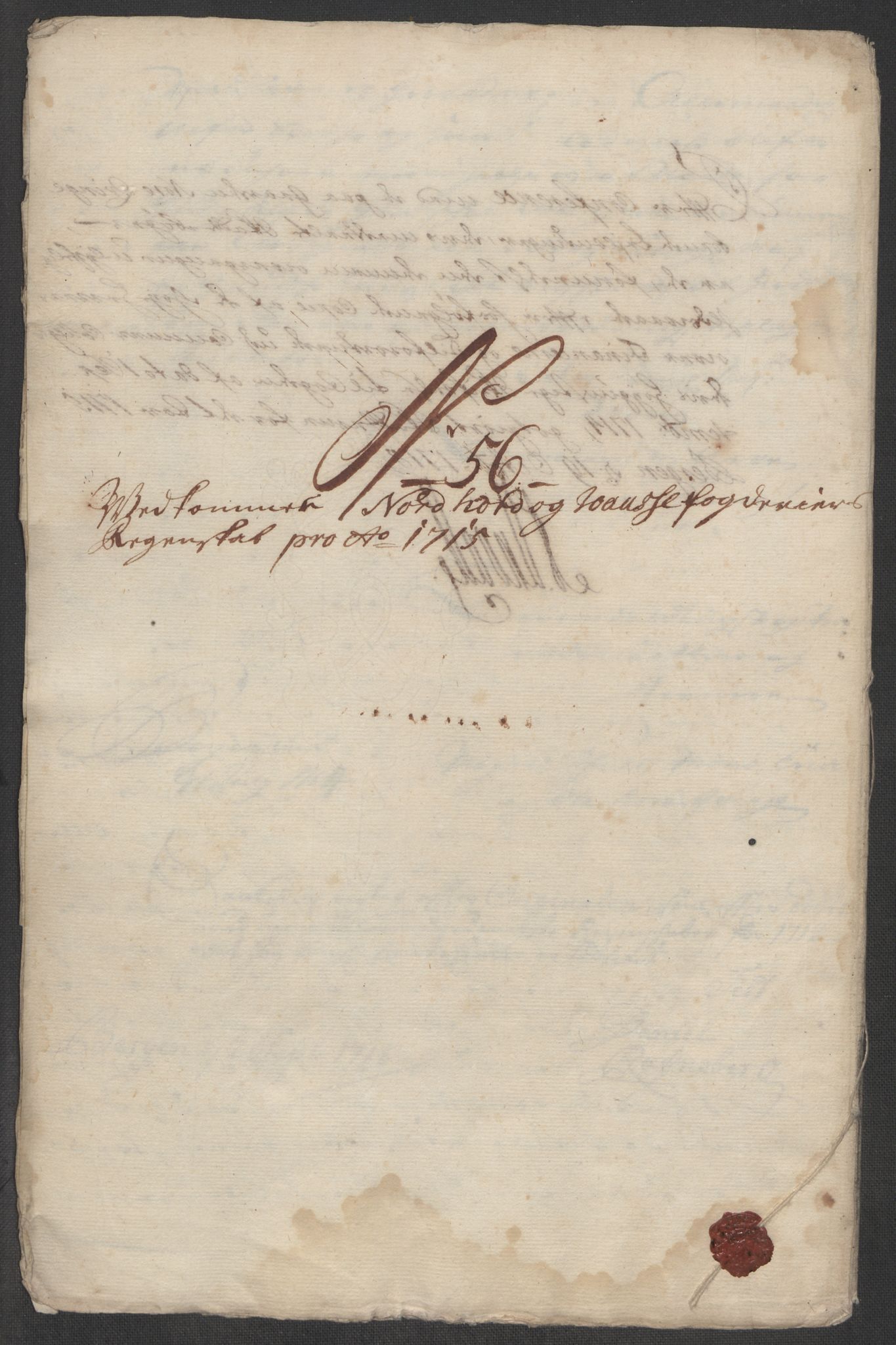 Rentekammeret inntil 1814, Reviderte regnskaper, Fogderegnskap, AV/RA-EA-4092/R51/L3198: Fogderegnskap Nordhordland og Voss, 1715, p. 290