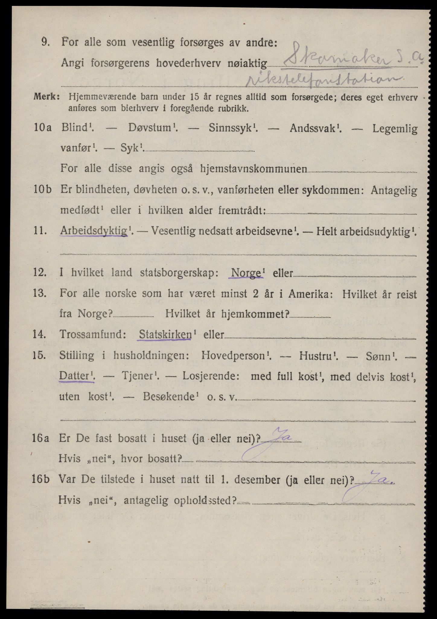 SAT, 1920 census for Bolsøy, 1920, p. 8464