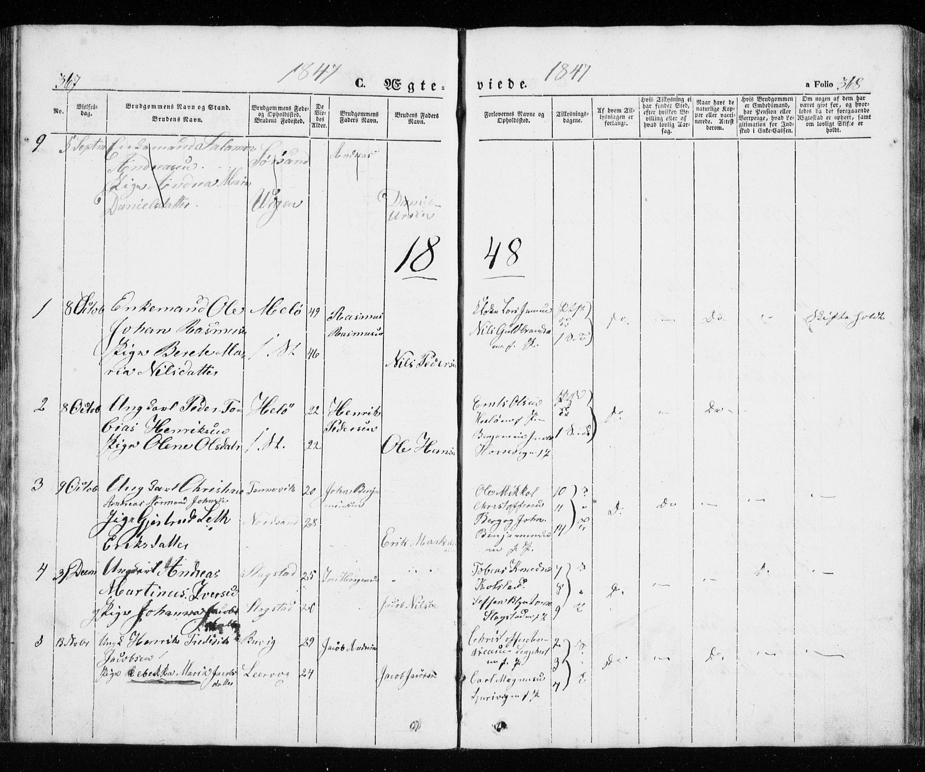 Trondenes sokneprestkontor, SATØ/S-1319/H/Ha/L0010kirke: Parish register (official) no. 10, 1840-1865, p. 367-368