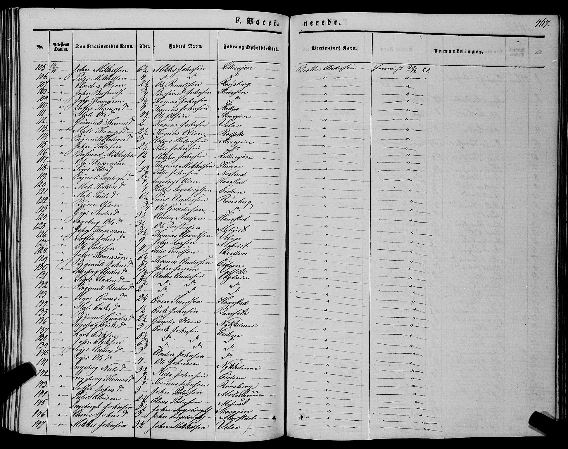 Ministerialprotokoller, klokkerbøker og fødselsregistre - Sør-Trøndelag, SAT/A-1456/695/L1145: Parish register (official) no. 695A06 /1, 1843-1859, p. 467