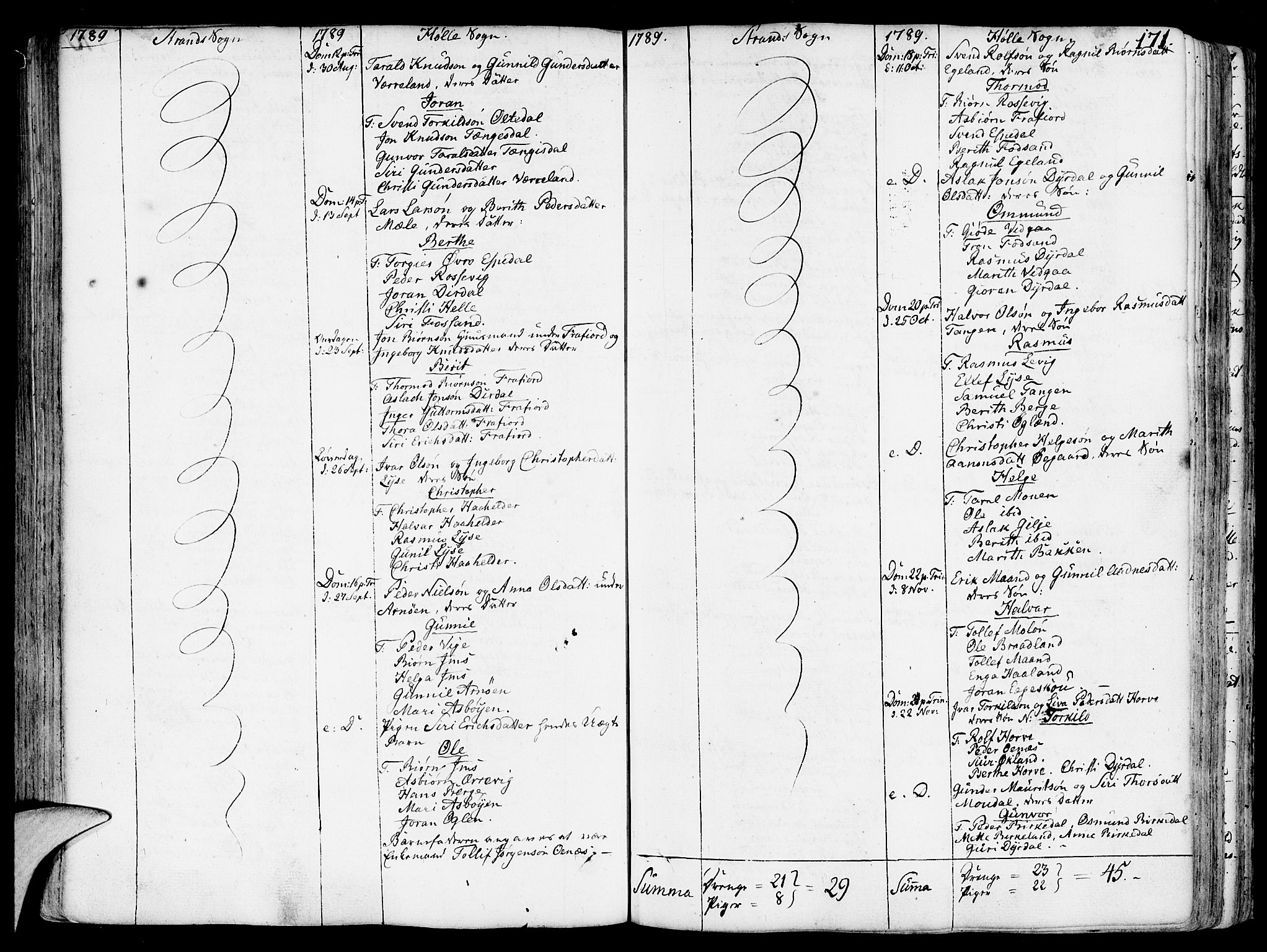 Strand sokneprestkontor, AV/SAST-A-101828/H/Ha/Haa/L0003: Parish register (official) no. A 3, 1769-1816, p. 171