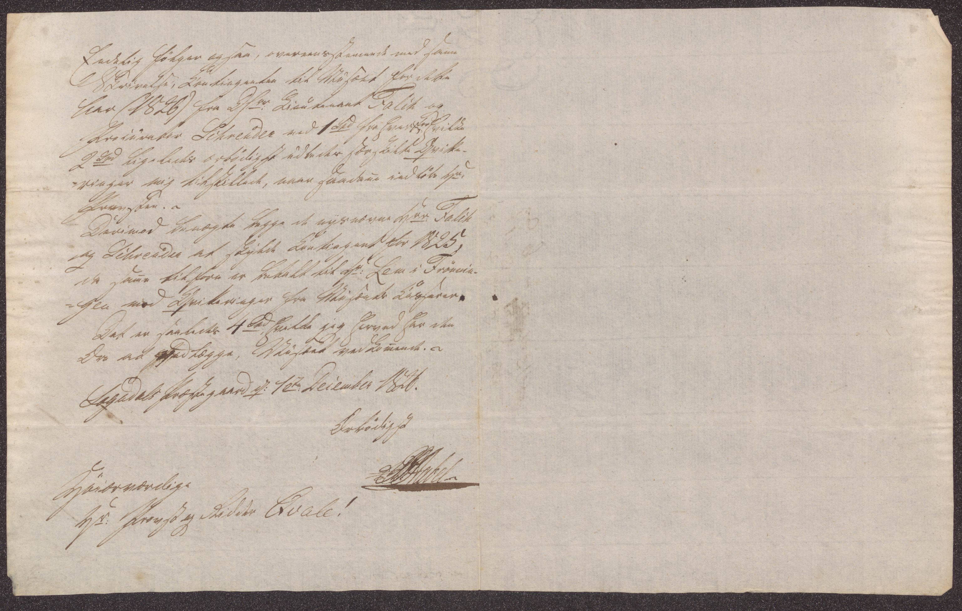 Bergens Museum, UMB/A007/D/Da/L0001/0003: Brevsamling 1822 - 1826 / Brevsamling 1826, 1826