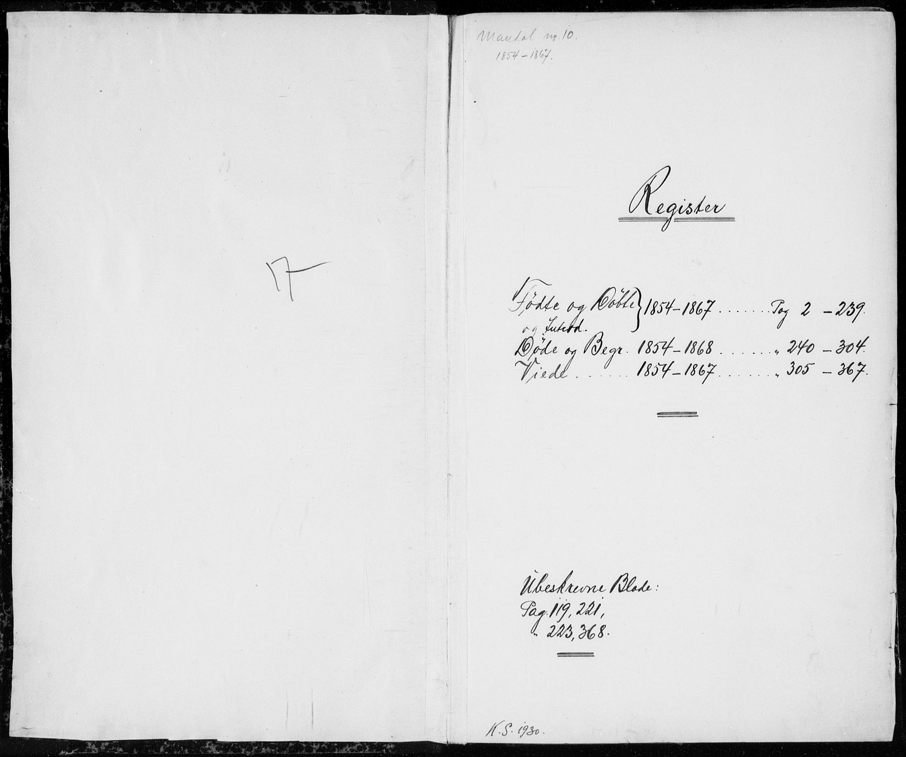 Mandal sokneprestkontor, SAK/1111-0030/F/Fb/Fba/L0008: Parish register (copy) no. B 2, 1854-1868