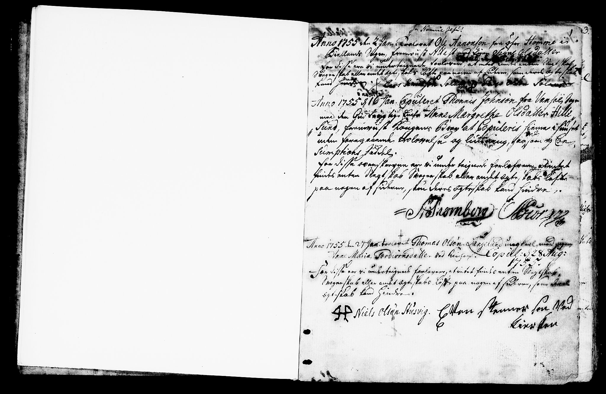 Mandal sokneprestkontor, SAK/1111-0030/F/Fa/Faa/L0006: Parish register (official) no. A 6, 1755-1783, p. 0-1