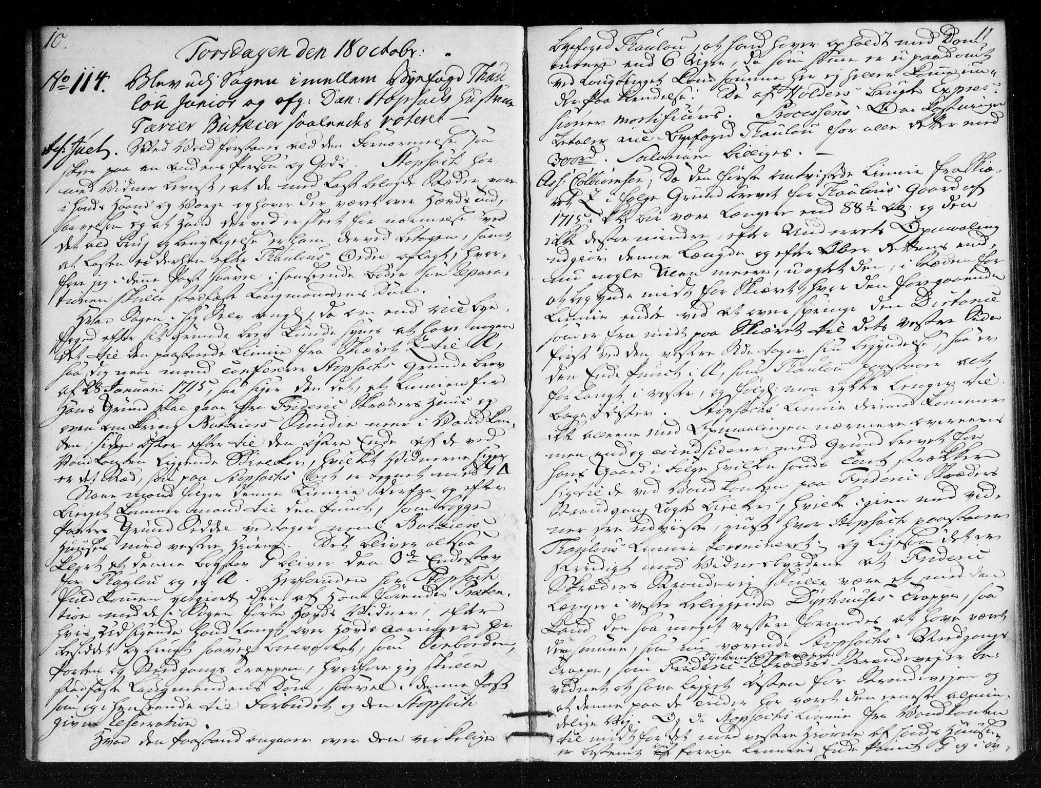 Overhoffretten 1667-1797, AV/RA-EA-2884/Ac/L0209: Voteringsprotokoll, 1770, p. 10-11
