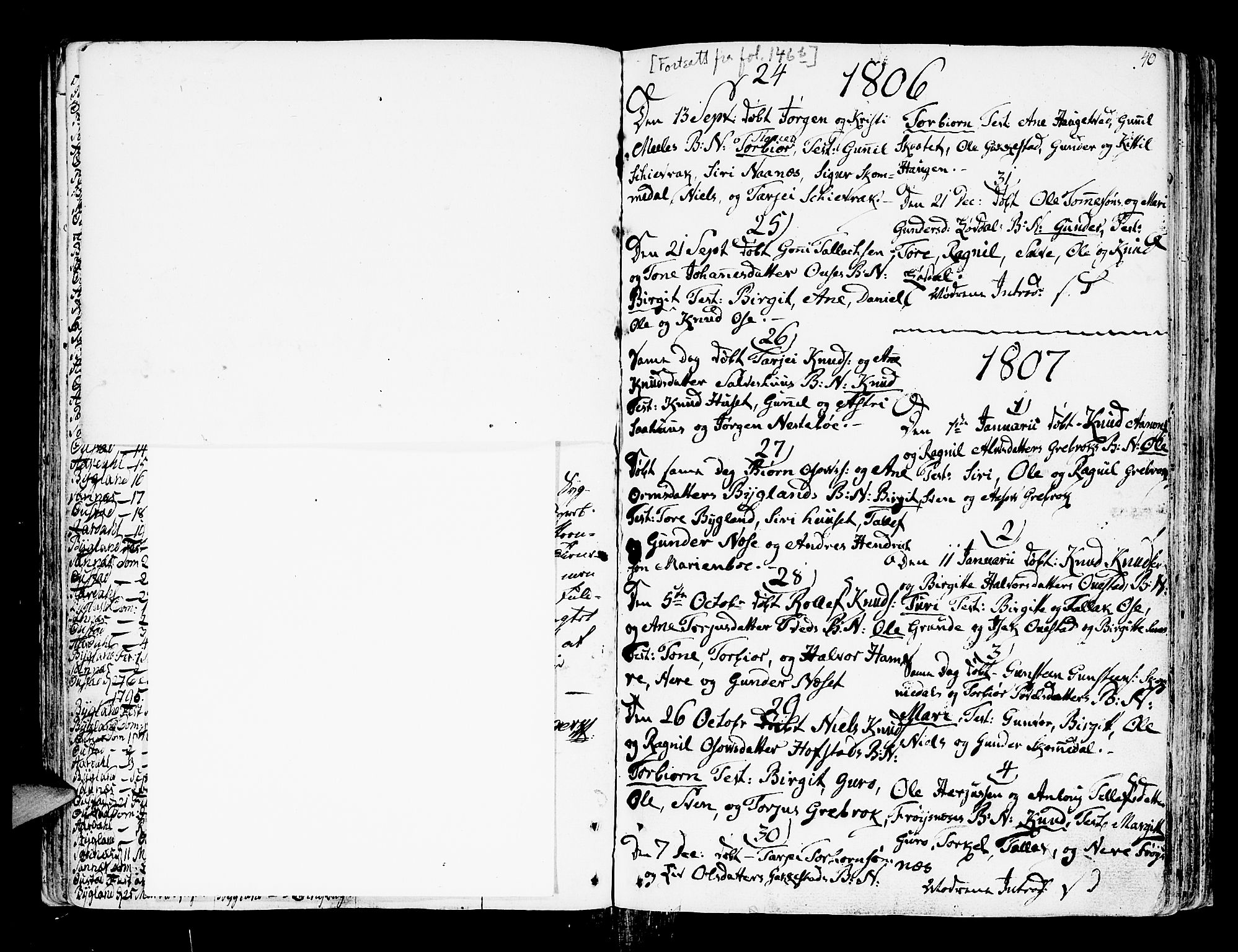 Bygland sokneprestkontor, SAK/1111-0006/F/Fa/Fab/L0002: Parish register (official) no. A 2, 1766-1816, p. 40