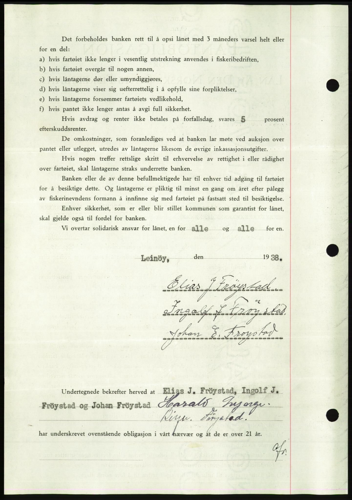 Søre Sunnmøre sorenskriveri, AV/SAT-A-4122/1/2/2C/L0065: Mortgage book no. 59, 1938-1938, Diary no: : 255/1938