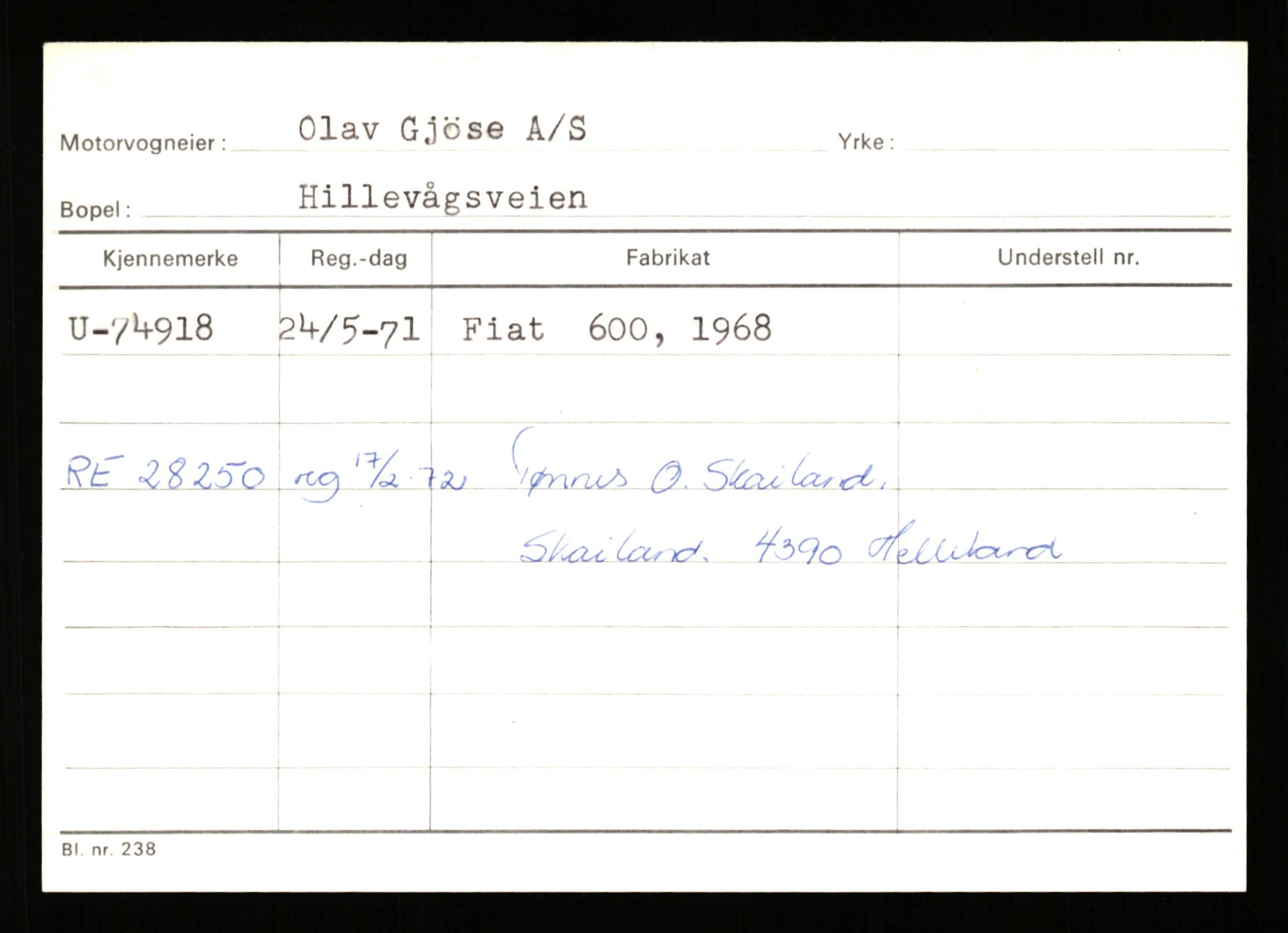 Stavanger trafikkstasjon, AV/SAST-A-101942/0/G/L0008: Registreringsnummer: 67519 - 84533, 1930-1971, p. 1063