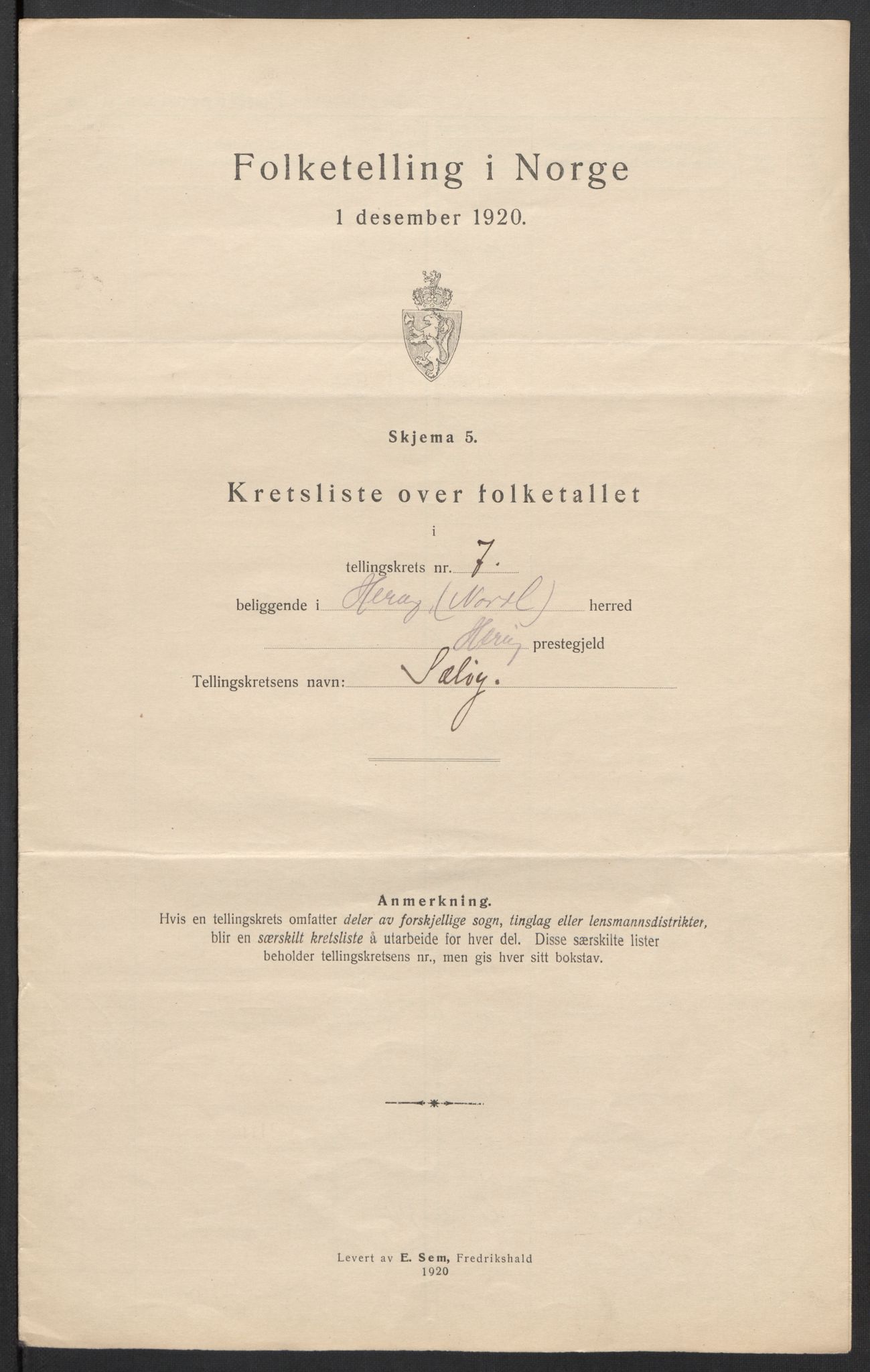 SAT, 1920 census for Herøy, 1920, p. 24