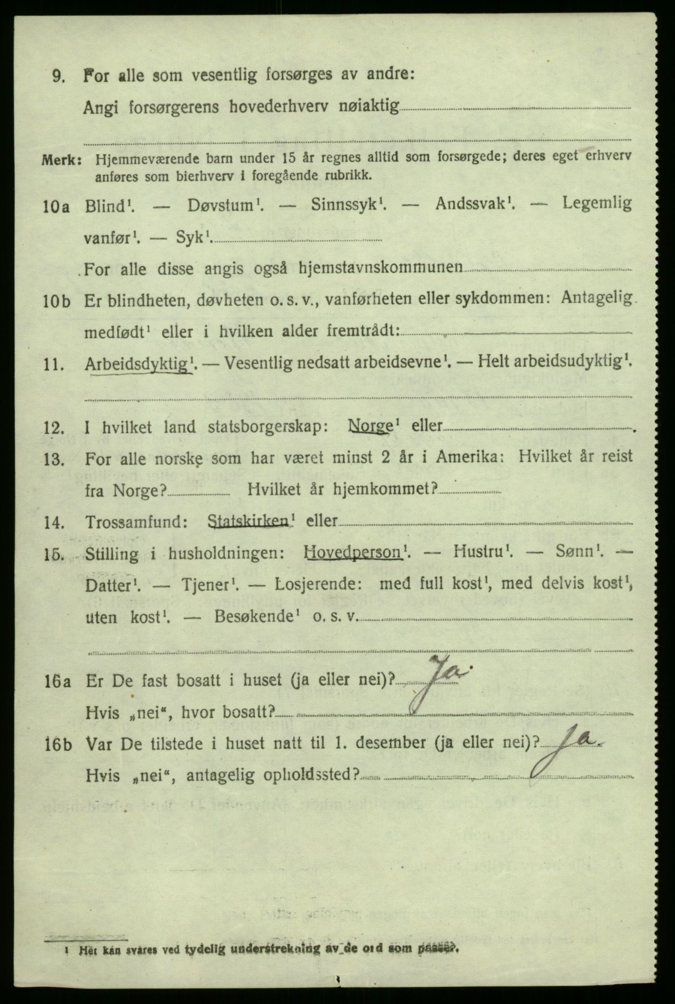 SAB, 1920 census for Kyrkjebø, 1920, p. 1786