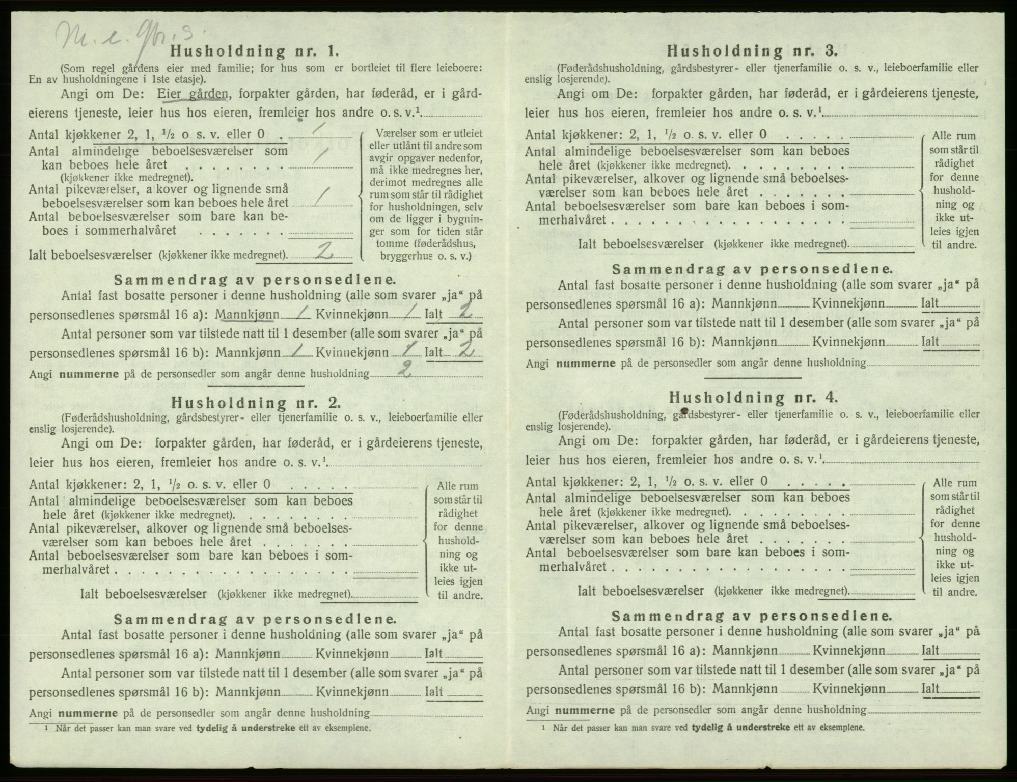 SAB, 1920 census for Sveio, 1920, p. 159