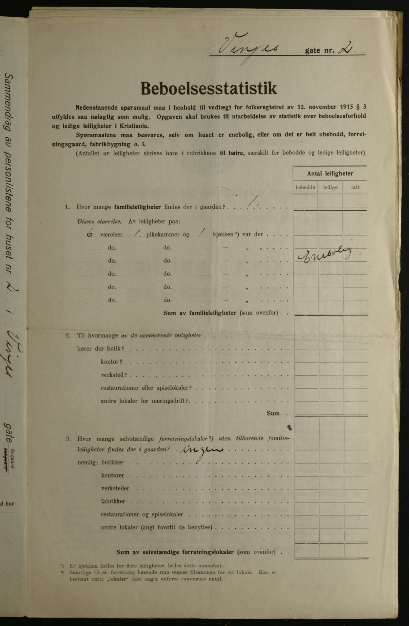 OBA, Municipal Census 1923 for Kristiania, 1923, p. 3984