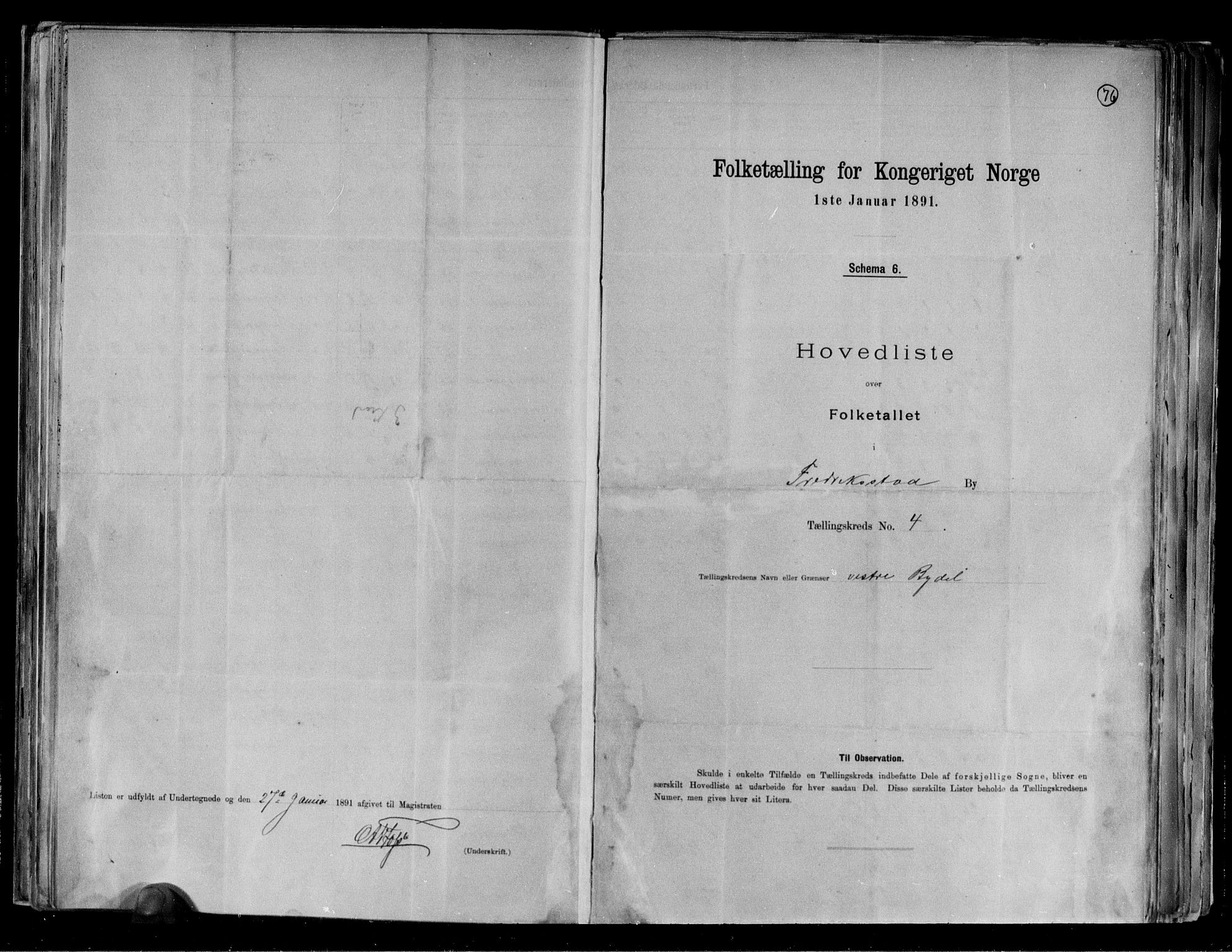 RA, 1891 census for 0103 Fredrikstad, 1891, p. 15