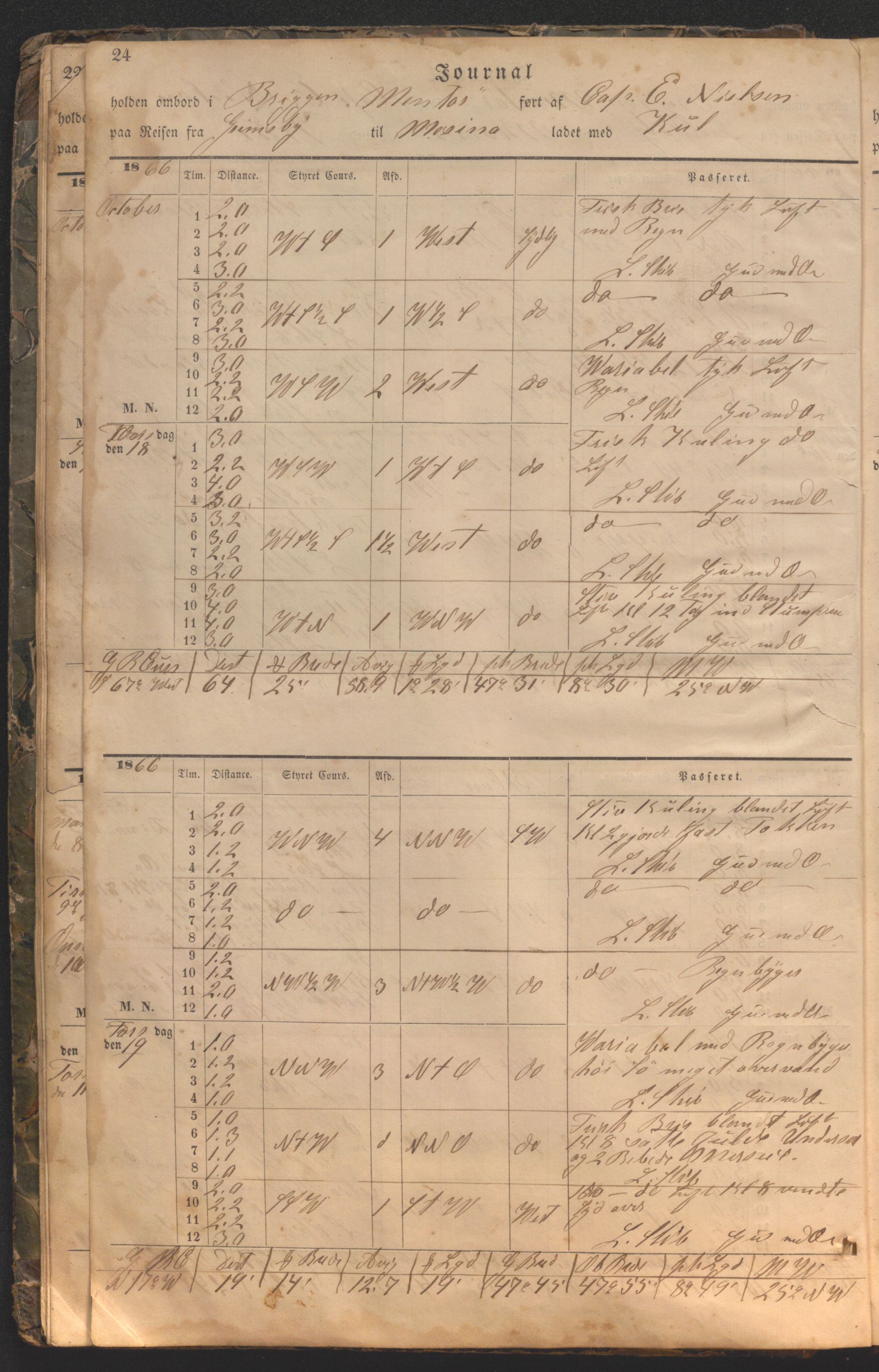 Enkeltstående fartøy, HABI/020/H/Ha, 1866-1869, p. 24