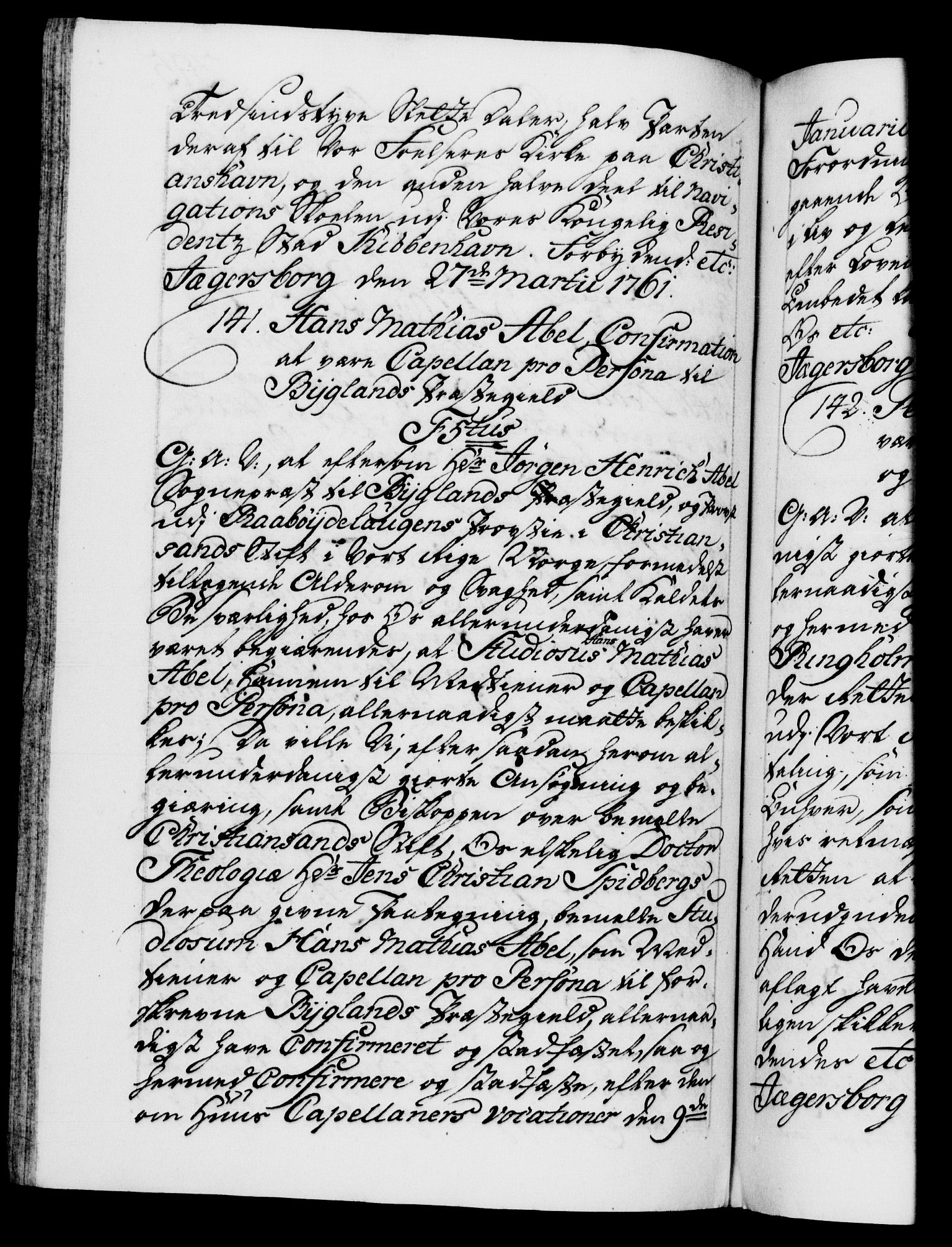 Danske Kanselli 1572-1799, AV/RA-EA-3023/F/Fc/Fca/Fcaa/L0041: Norske registre, 1760-1762, p. 395b