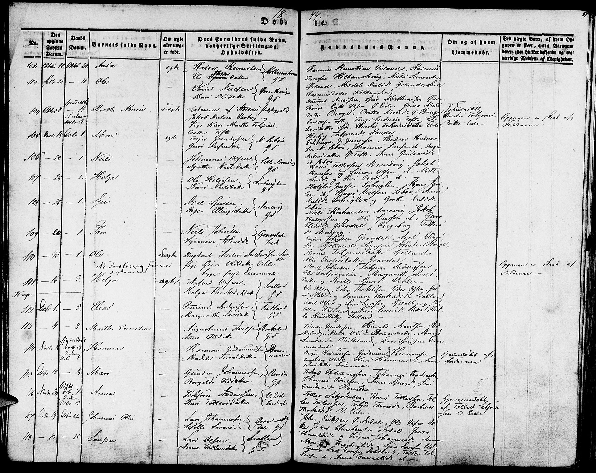Fjelberg sokneprestembete, SAB/A-75201/H/Haa: Parish register (official) no. A 6, 1835-1851, p. 87