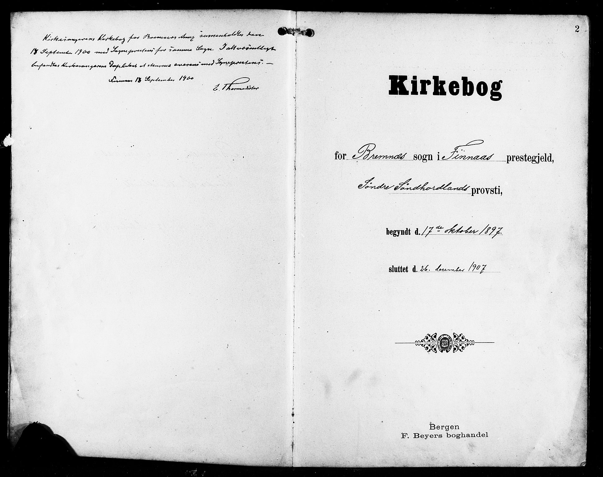 Finnås sokneprestembete, SAB/A-99925/H/Ha/Hab/Habb/L0004: Parish register (copy) no. B 4, 1897-1907, p. 2