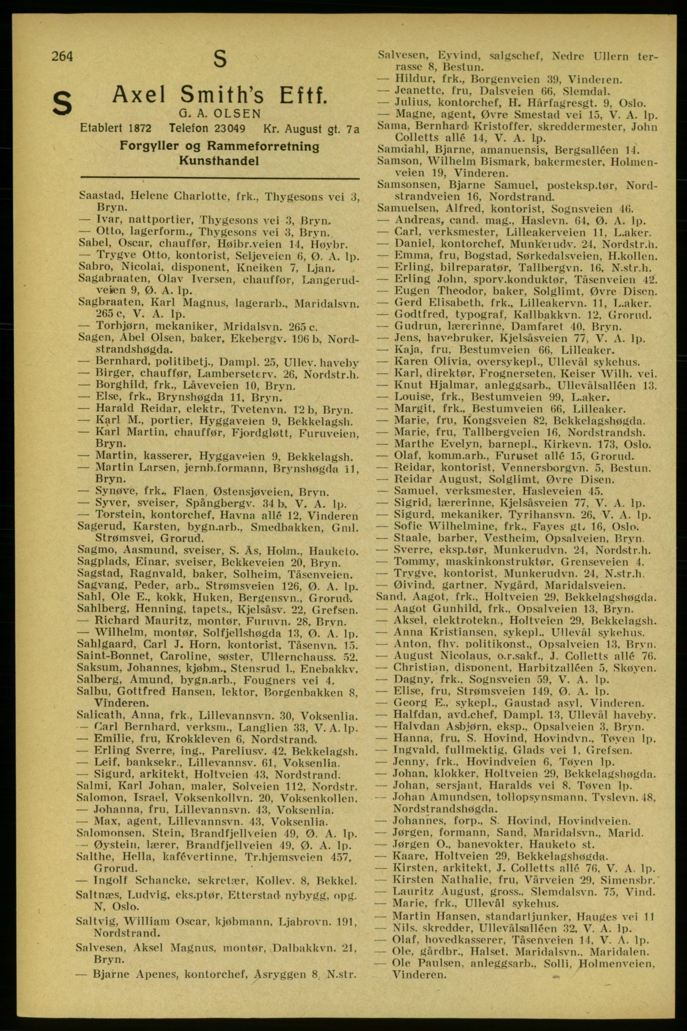 Aker adressebok/adressekalender, PUBL/001/A/005: Aker adressebok, 1934-1935, p. 264