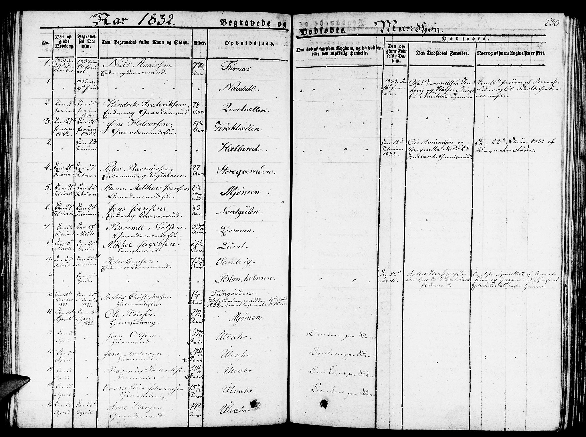 Gulen sokneprestembete, SAB/A-80201/H/Haa/Haaa/L0019: Parish register (official) no. A 19, 1826-1836, p. 230