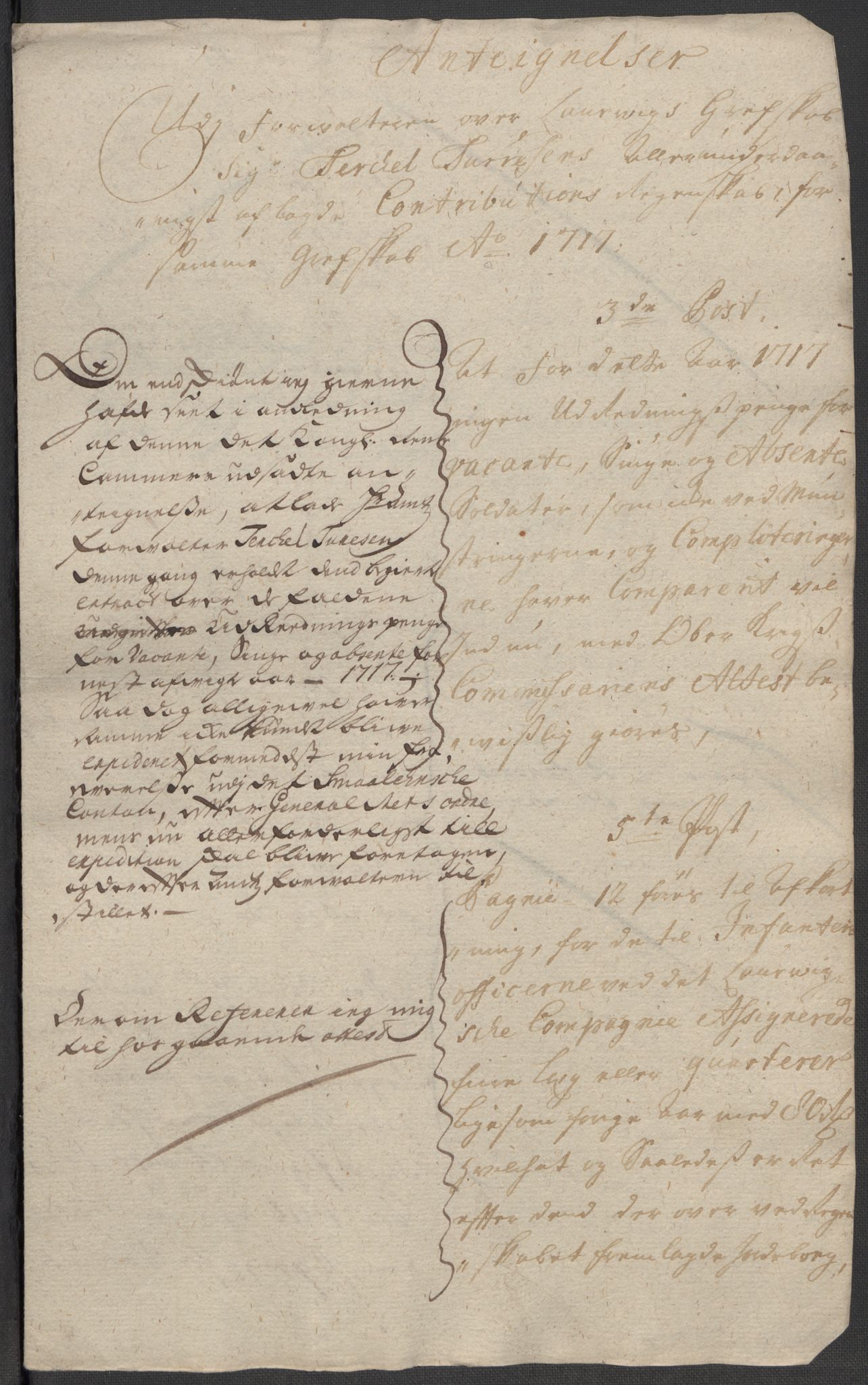 Rentekammeret inntil 1814, Reviderte regnskaper, Fogderegnskap, RA/EA-4092/R33/L1987: Fogderegnskap Larvik grevskap, 1716-1717, p. 644