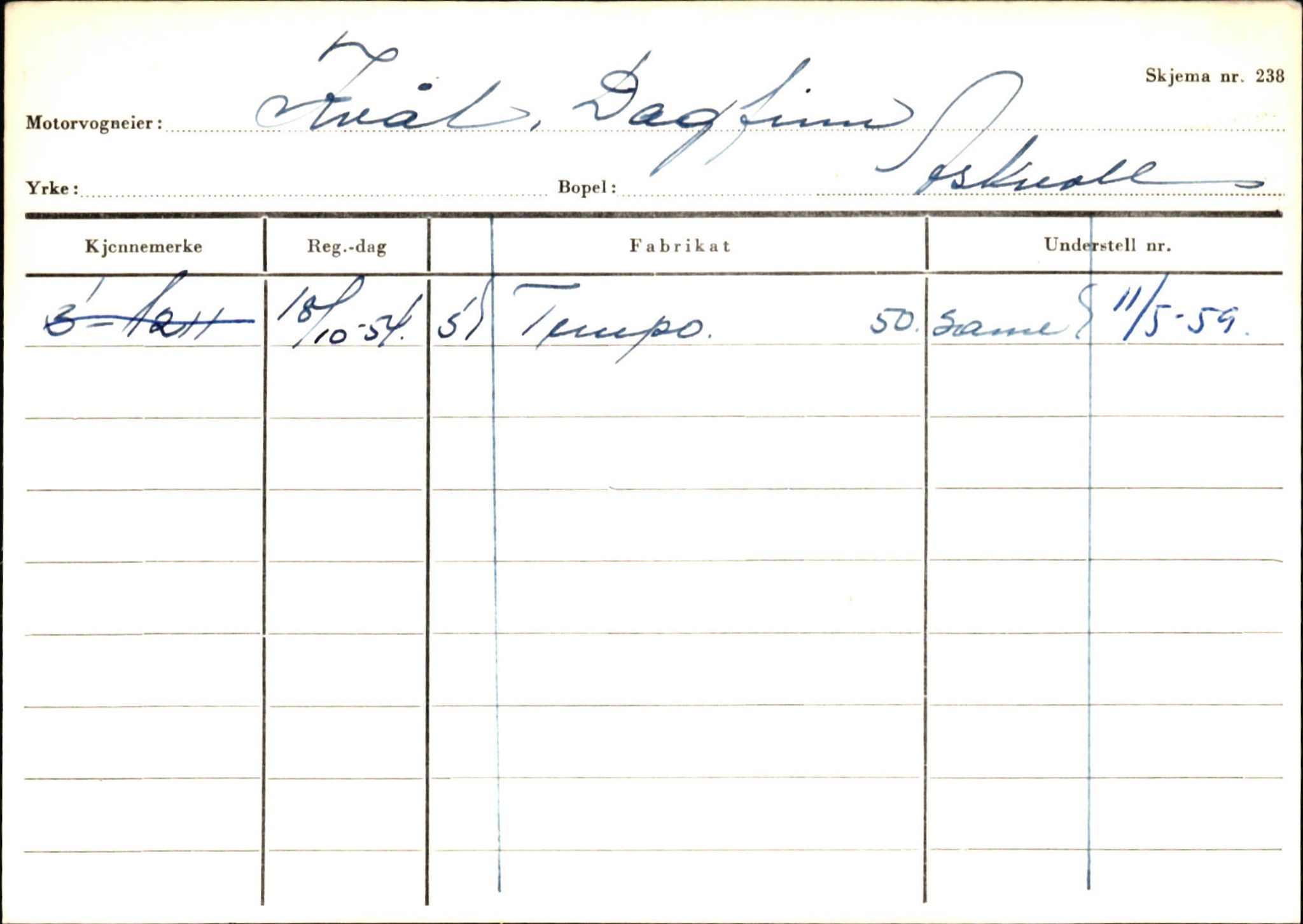 Statens vegvesen, Sogn og Fjordane vegkontor, AV/SAB-A-5301/4/F/L0132: Eigarregister Askvoll A-Å. Balestrand A-Å, 1945-1975, p. 728