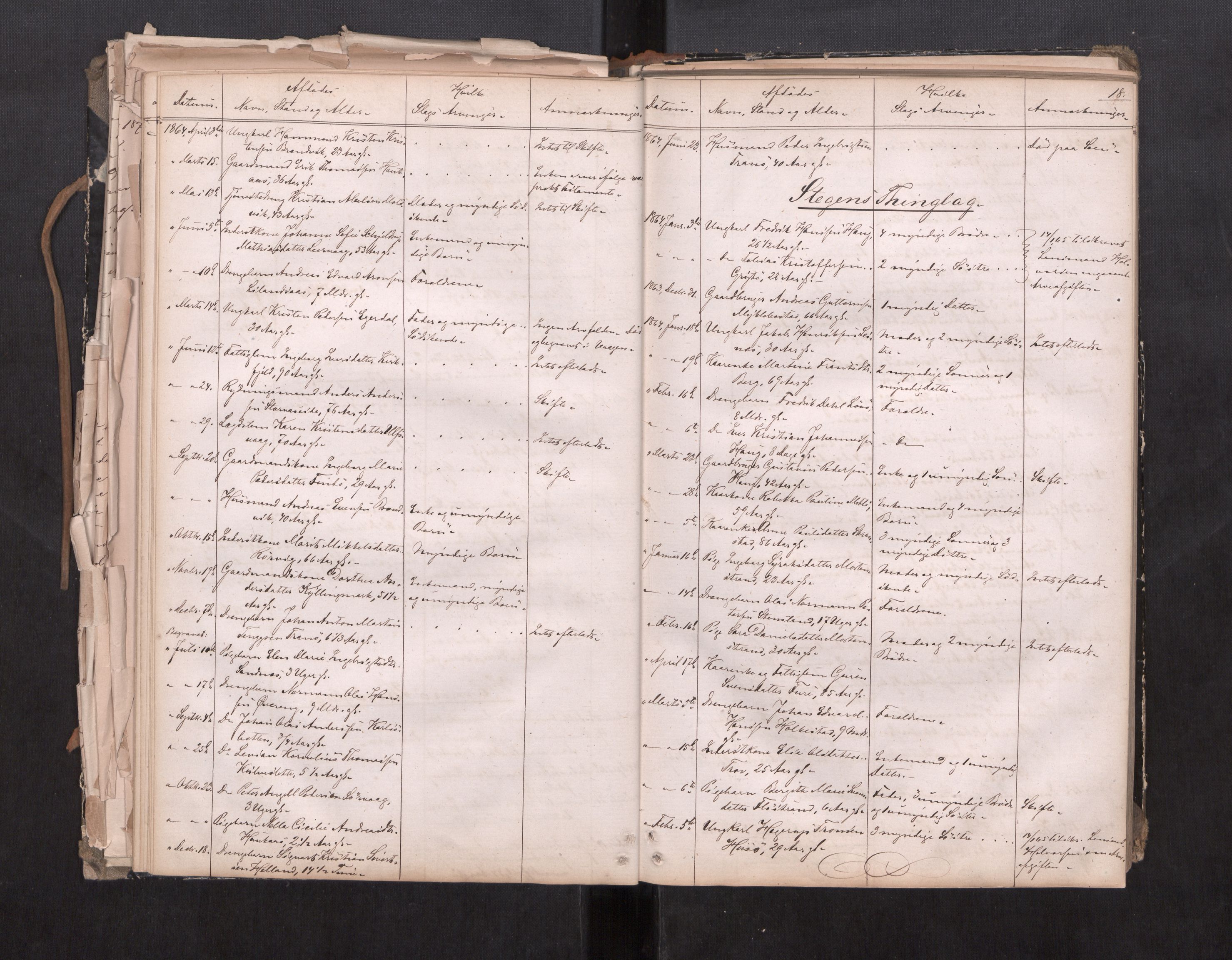 Salten sorenskriveri, AV/SAT-A-4578/1/3/3L/L0001: Dødsfallprotokoll, 1863-1876, p. 18