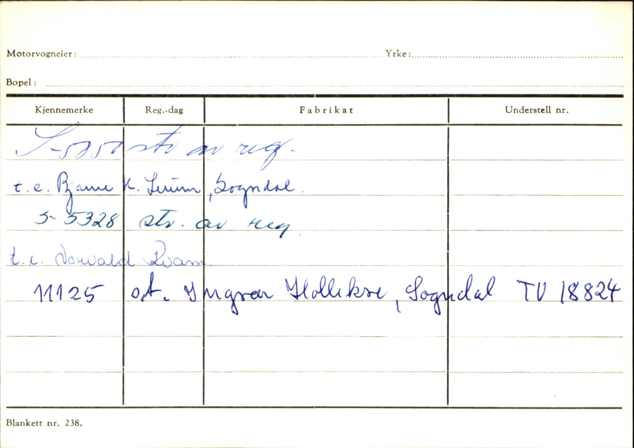 Statens vegvesen, Sogn og Fjordane vegkontor, AV/SAB-A-5301/4/F/L0125: Eigarregister Sogndal V-Å. Aurland A-Å. Fjaler A-N, 1945-1975, p. 218