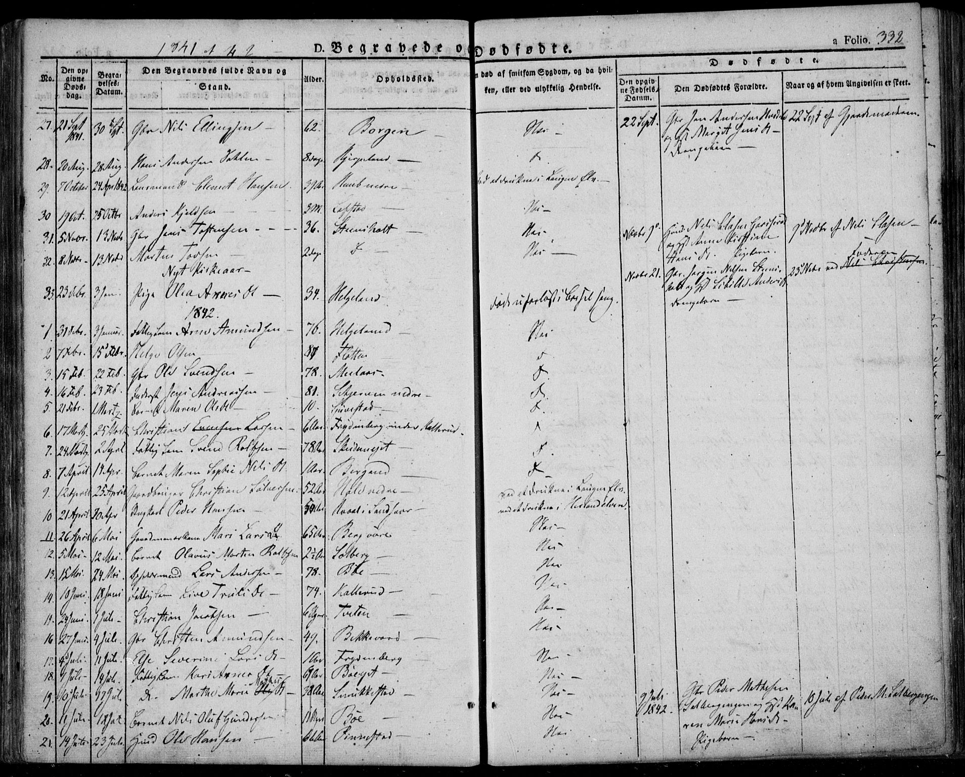 Lardal kirkebøker, SAKO/A-350/F/Fa/L0006: Parish register (official) no. I 6, 1835-1860, p. 332