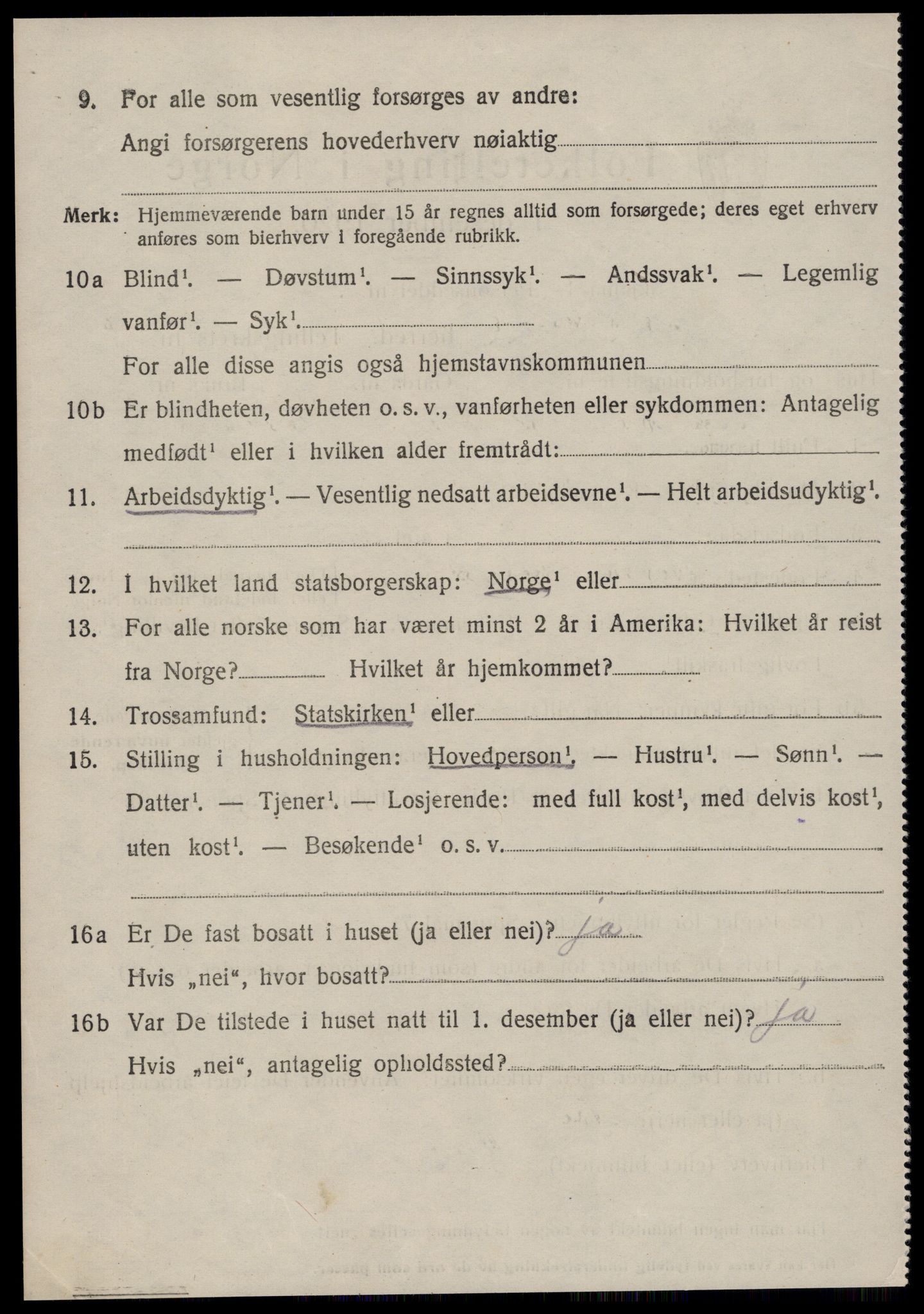 SAT, 1920 census for Stordal, 1920, p. 1231