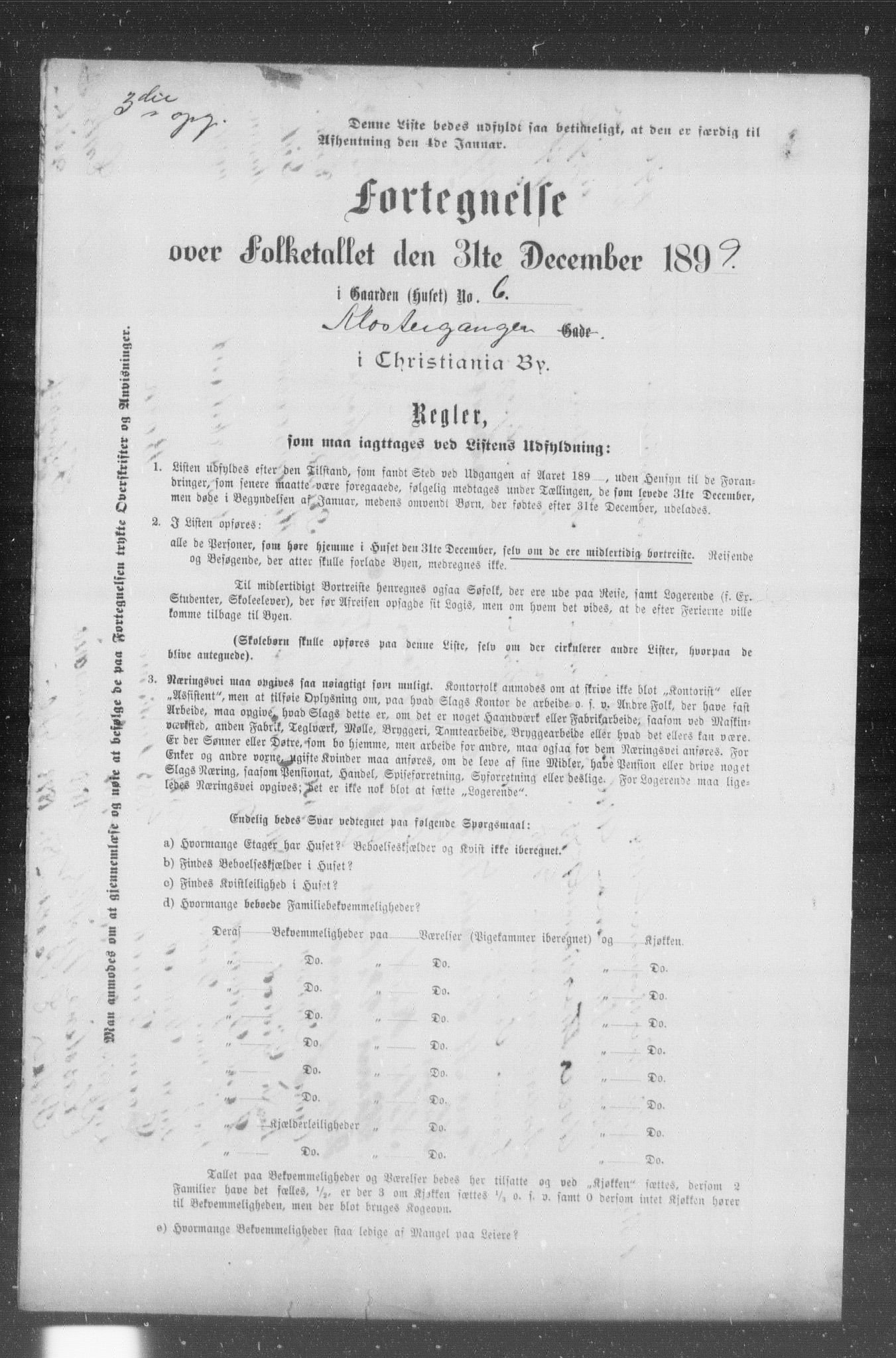 OBA, Municipal Census 1899 for Kristiania, 1899, p. 6810