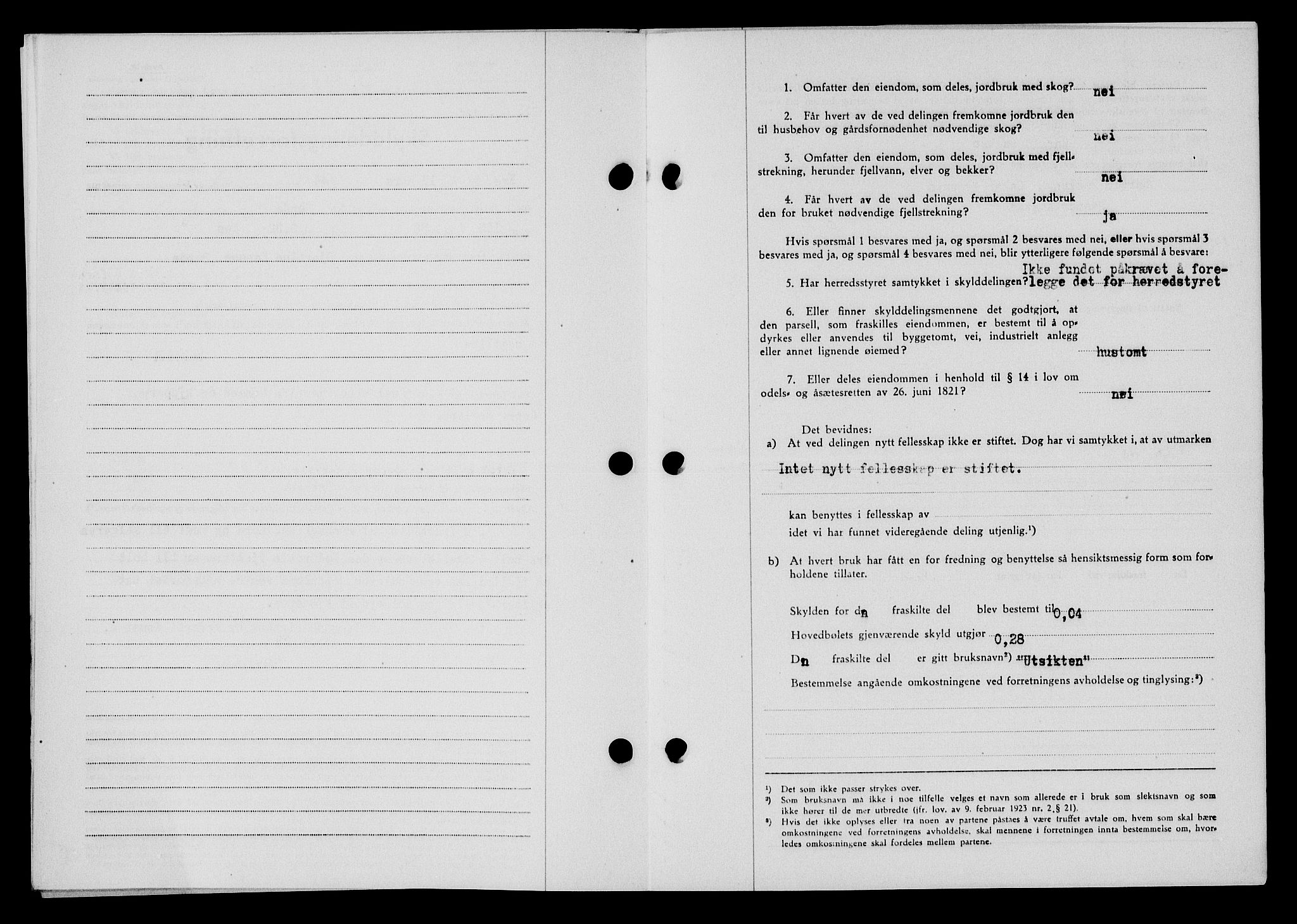 Flekkefjord sorenskriveri, SAK/1221-0001/G/Gb/Gba/L0059: Mortgage book no. A-7, 1944-1945, Diary no: : 242/1944