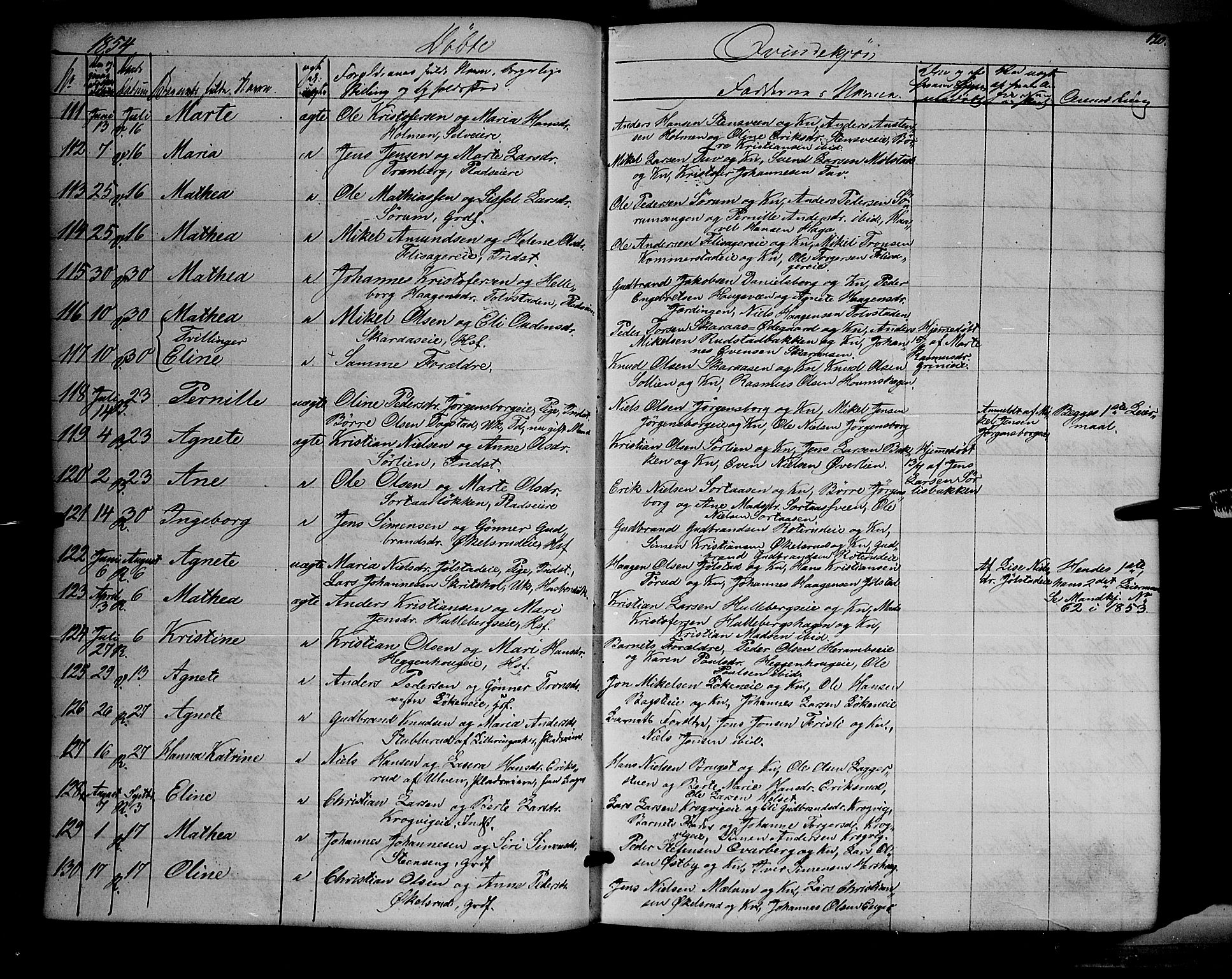 Ringsaker prestekontor, AV/SAH-PREST-014/K/Ka/L0009: Parish register (official) no. 9, 1850-1860, p. 120