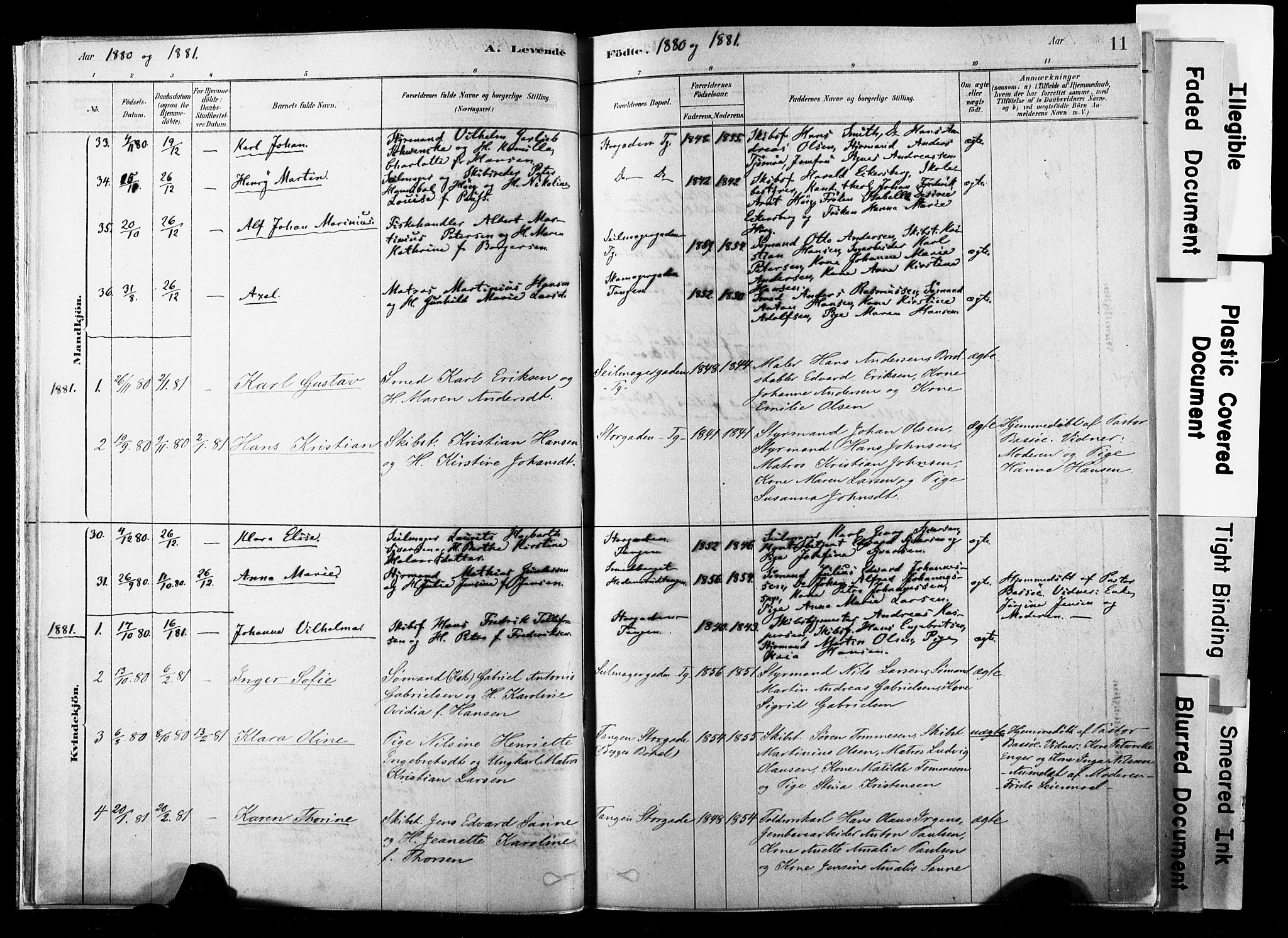 Strømsø kirkebøker, SAKO/A-246/F/Fb/L0006: Parish register (official) no. II 6, 1879-1910, p. 11