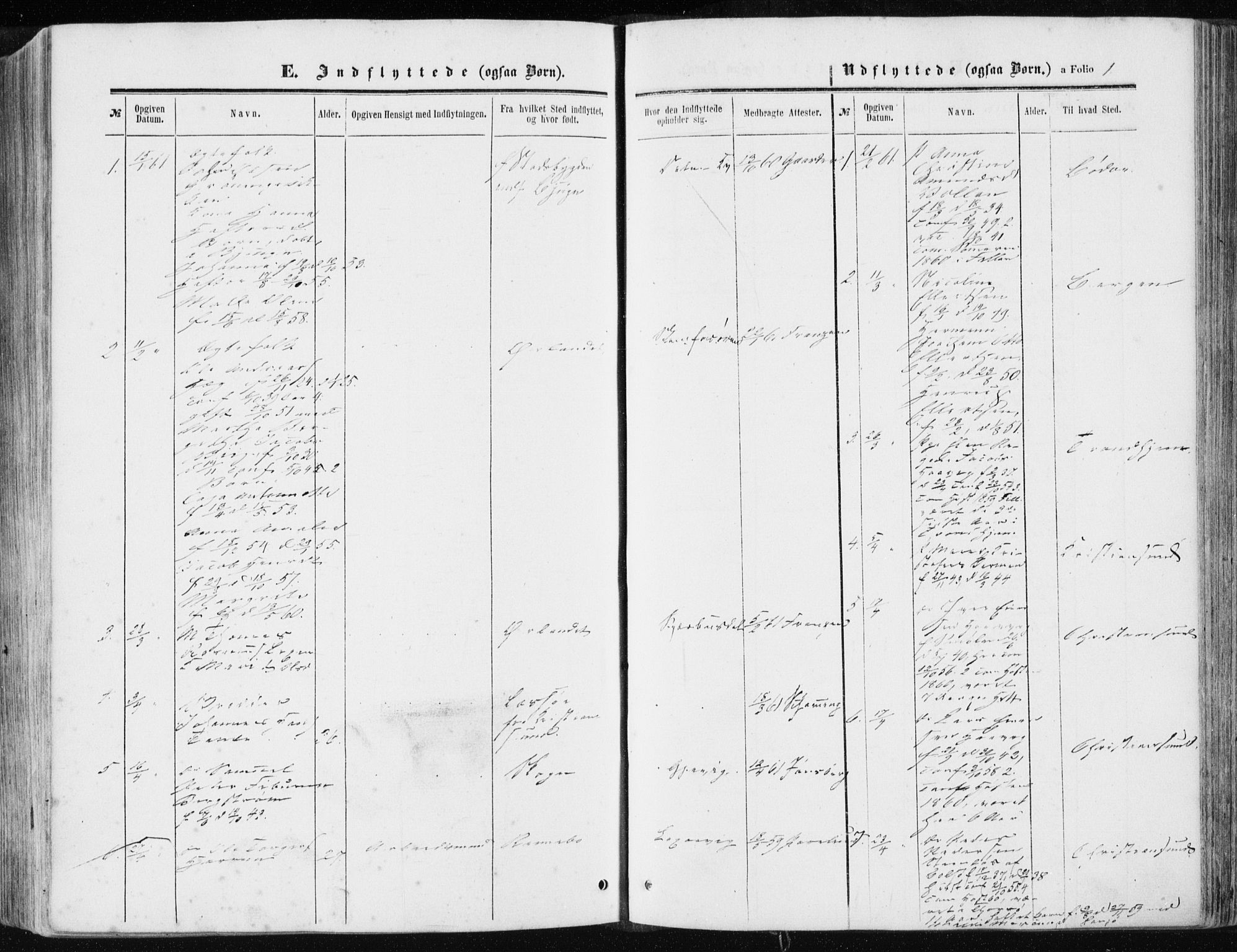 Ministerialprotokoller, klokkerbøker og fødselsregistre - Sør-Trøndelag, SAT/A-1456/634/L0531: Parish register (official) no. 634A07, 1861-1870, p. 1