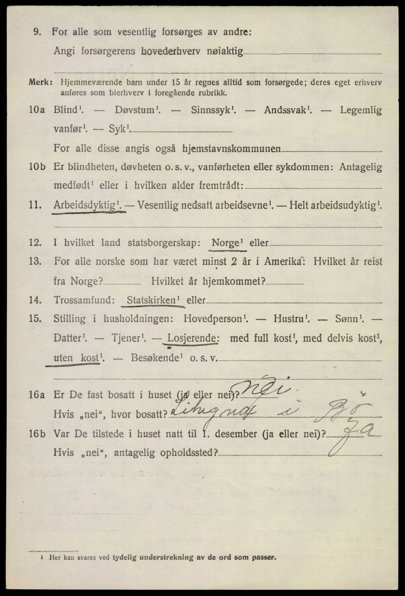 SAKO, 1920 census for Bø (Telemark), 1920, p. 2843