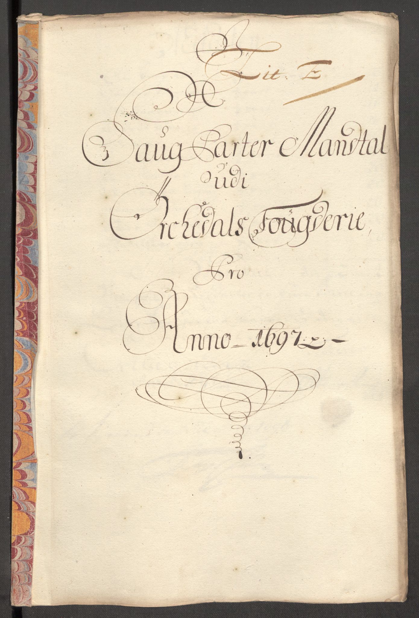 Rentekammeret inntil 1814, Reviderte regnskaper, Fogderegnskap, RA/EA-4092/R60/L3947: Fogderegnskap Orkdal og Gauldal, 1697, p. 129