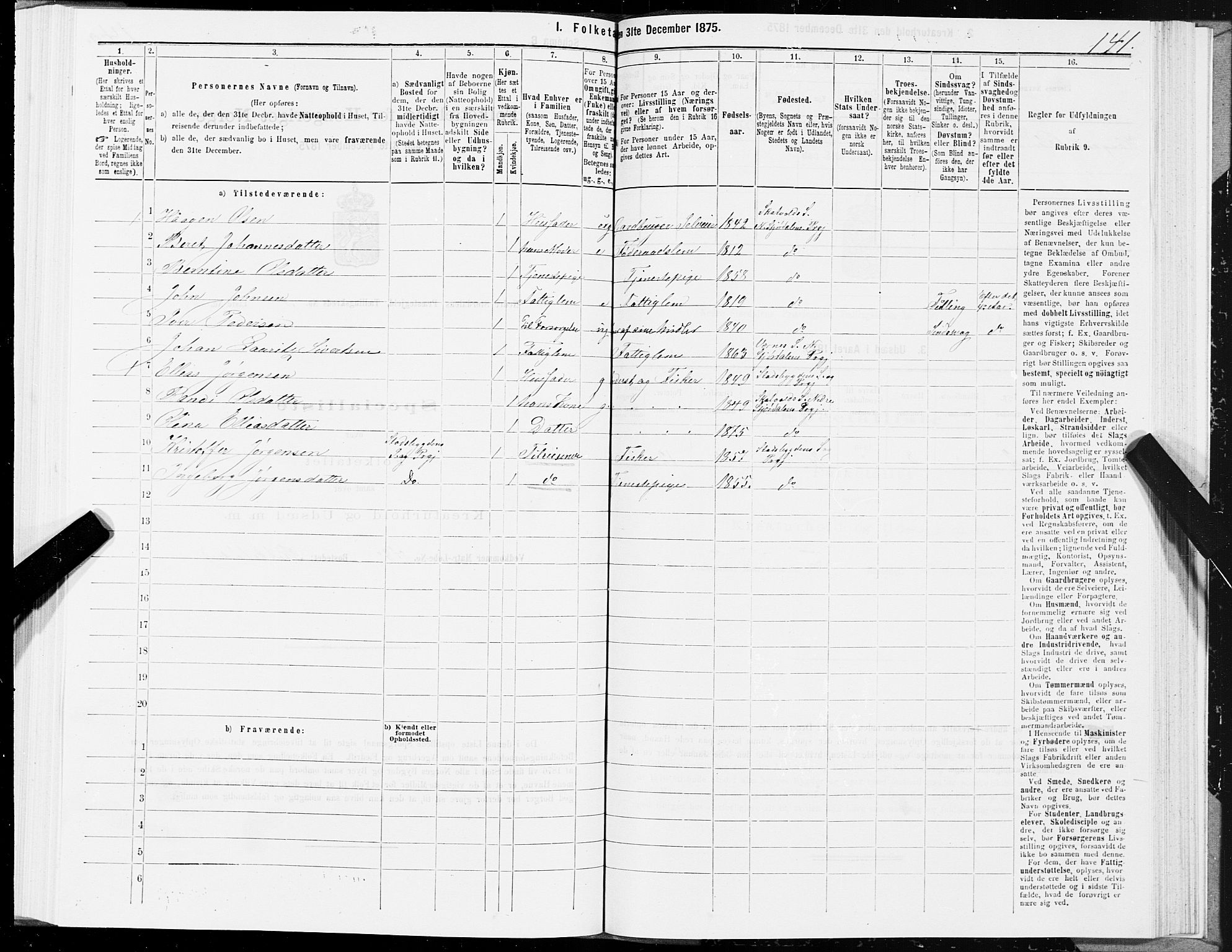 SAT, 1875 census for 1714P Nedre Stjørdal, 1875, p. 2141