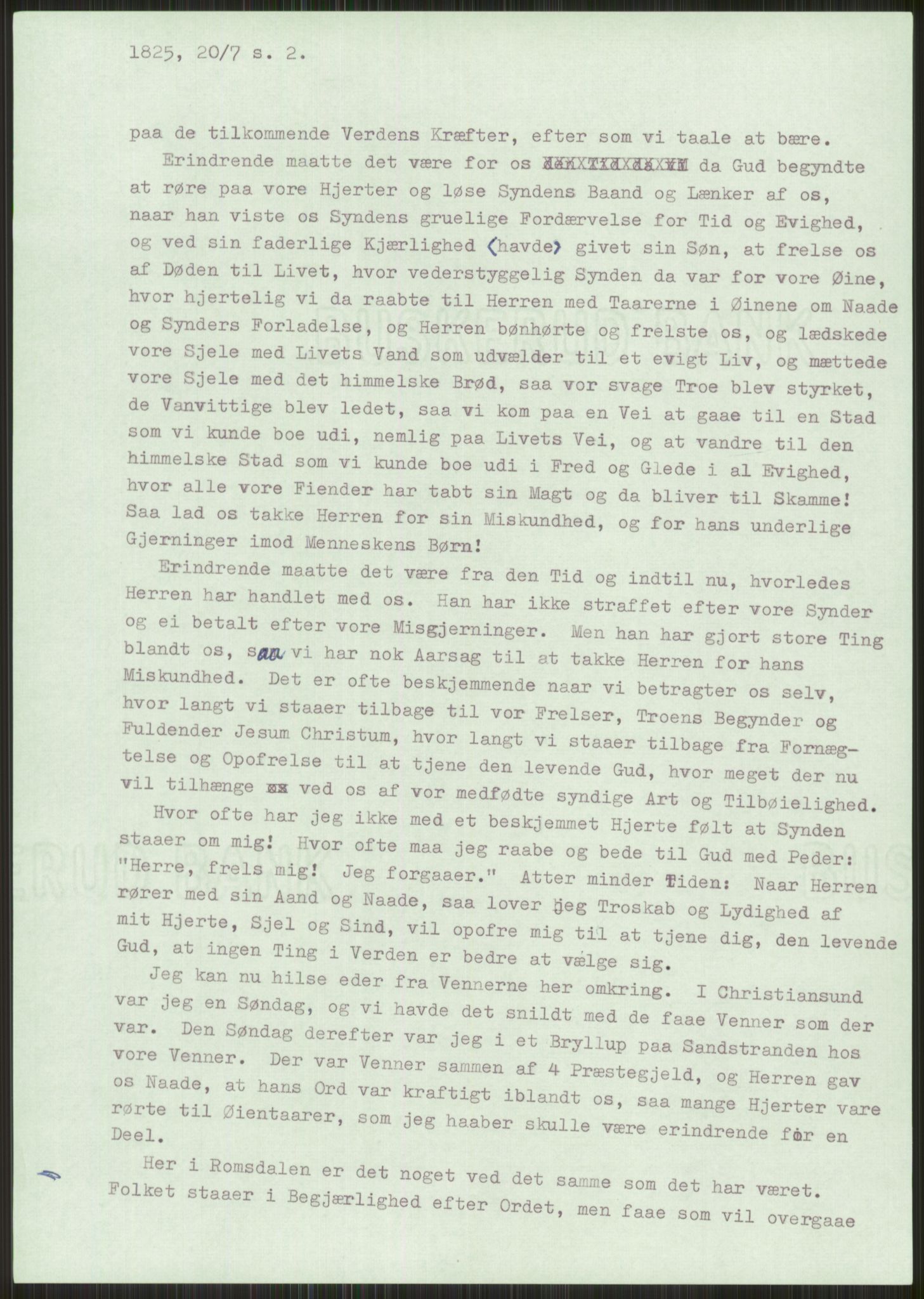 Samlinger til kildeutgivelse, Haugianerbrev, RA/EA-6834/F/L0003: Haugianerbrev III: 1822-1826, 1822-1826