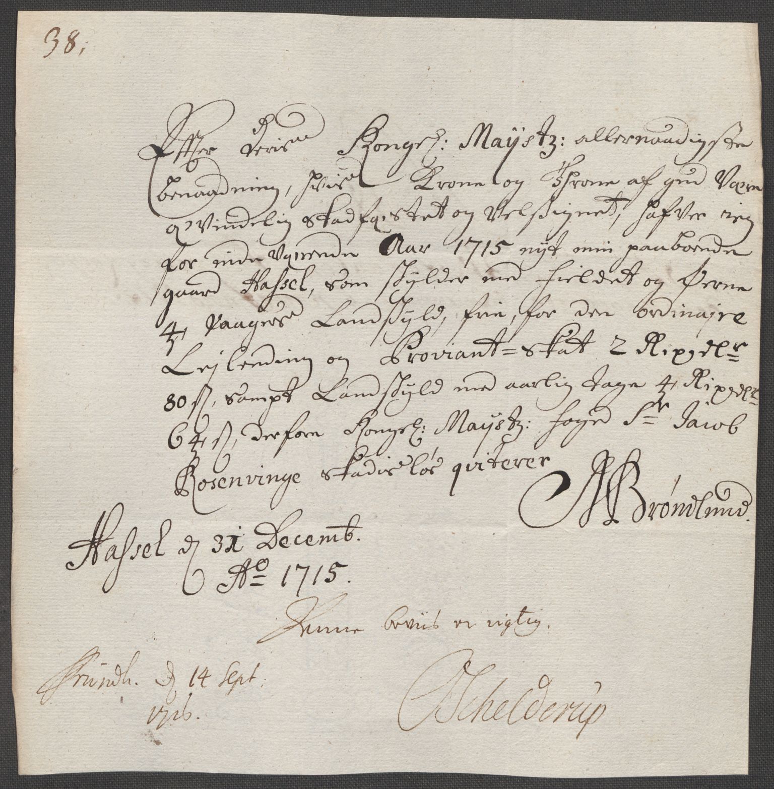 Rentekammeret inntil 1814, Reviderte regnskaper, Fogderegnskap, AV/RA-EA-4092/R67/L4681: Fogderegnskap Vesterålen, Andenes og Lofoten, 1715, p. 207