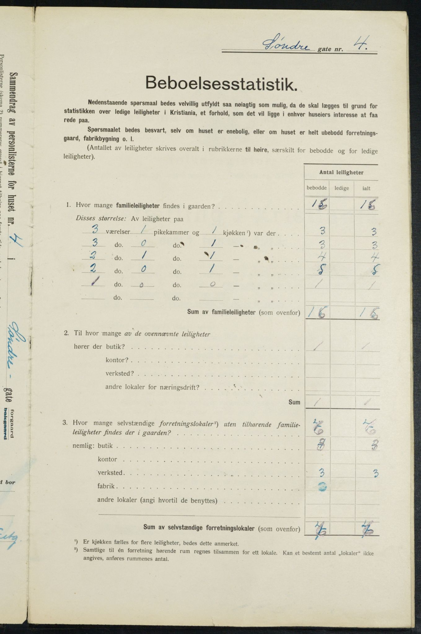 OBA, Municipal Census 1913 for Kristiania, 1913, p. 106387