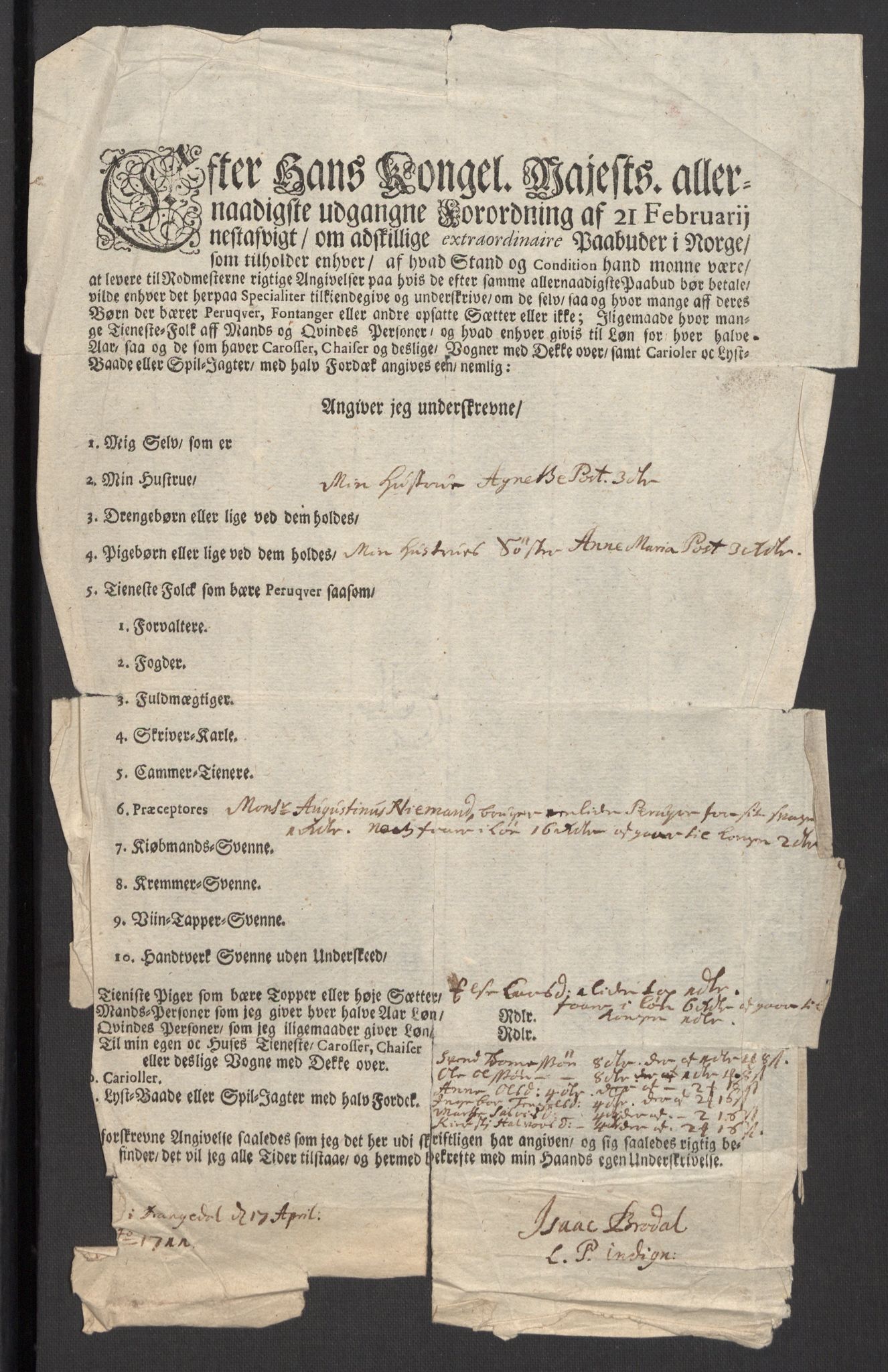 Rentekammeret inntil 1814, Reviderte regnskaper, Fogderegnskap, AV/RA-EA-4092/R36/L2121: Fogderegnskap Øvre og Nedre Telemark og Bamble, 1711, p. 515