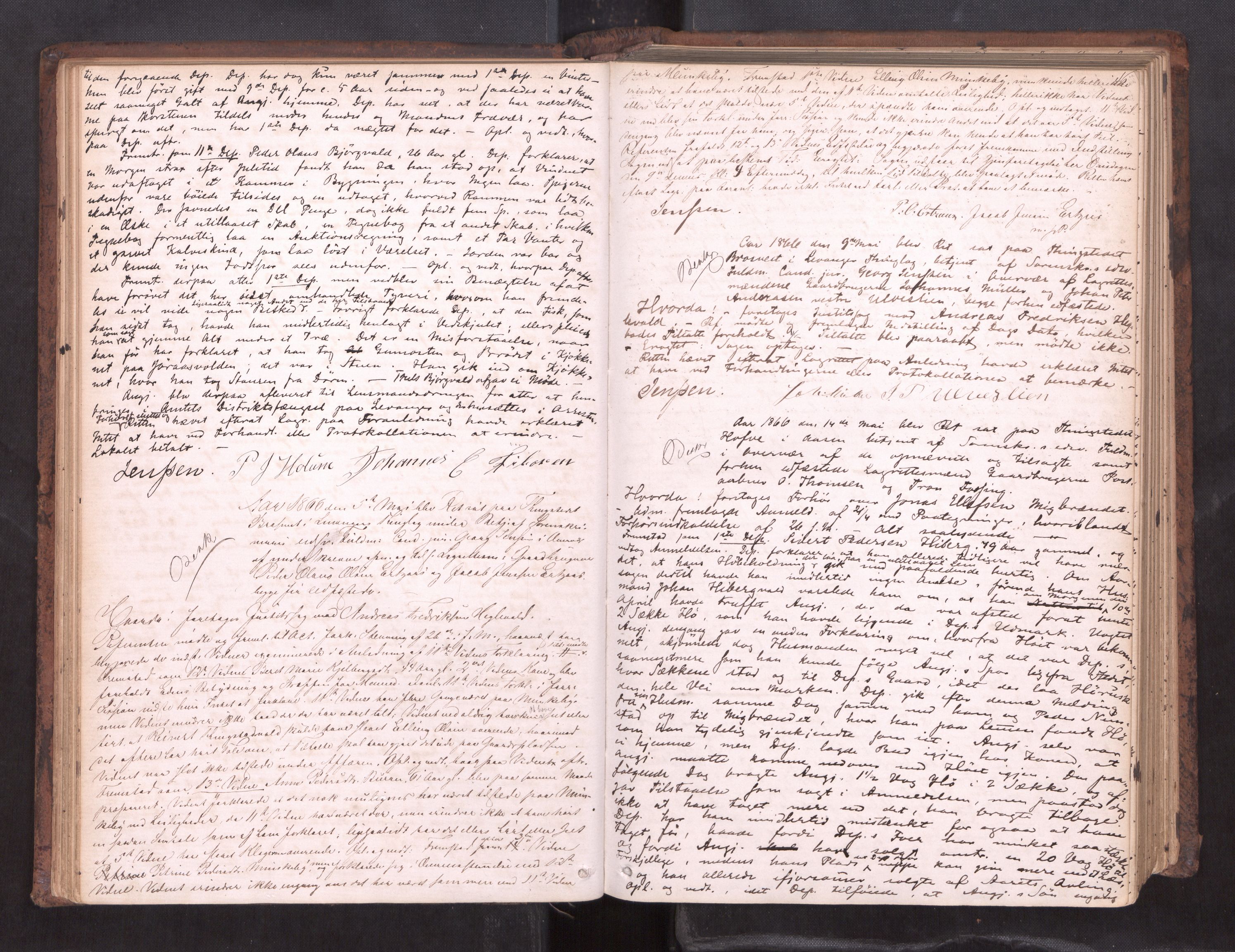 Stjør- og Verdal sorenskriveri, AV/SAT-A-4167/1/1/1B/L0019: Ekstrarettsprotokoll, 1864-1877, p. 45b-46a