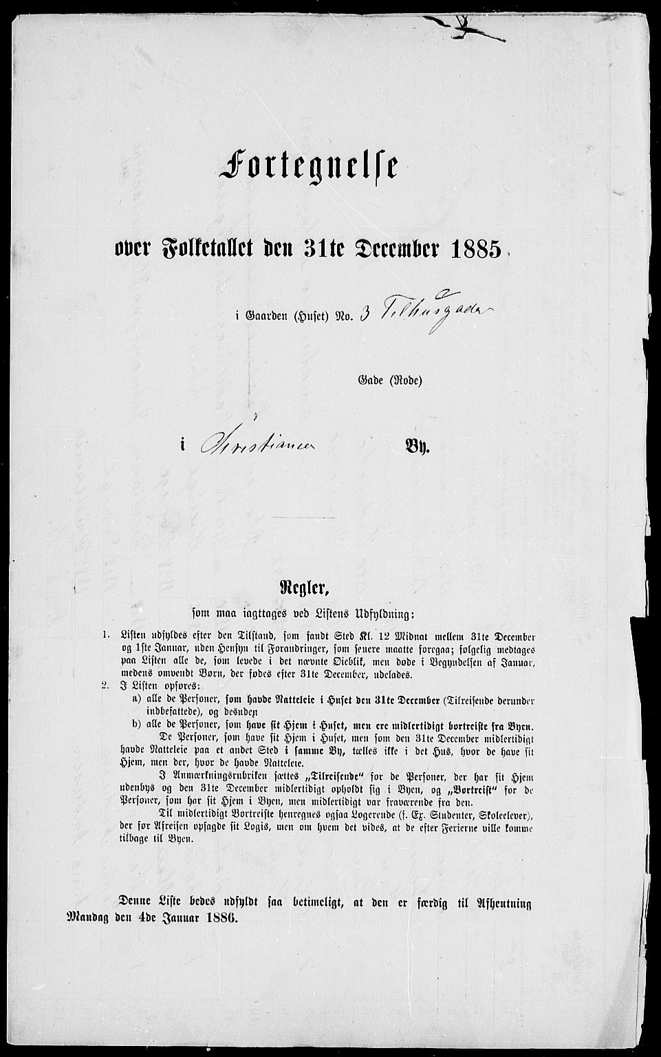 RA, 1885 census for 0301 Kristiania, 1885, p. 4604