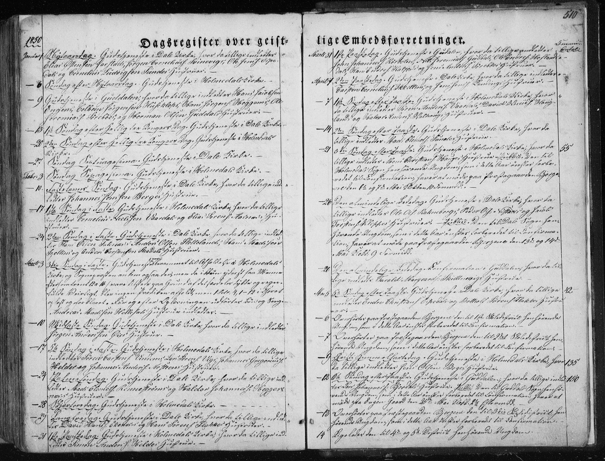 Fjaler sokneprestembete, SAB/A-79801/H/Haa/Haaa/L0006: Parish register (official) no. A 6, 1835-1884, p. 510