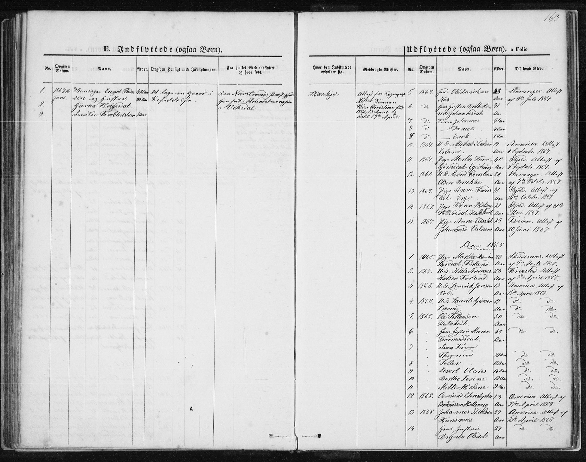 Tysvær sokneprestkontor, SAST/A -101864/H/Ha/Haa/L0005: Parish register (official) no. A 5, 1865-1878, p. 163