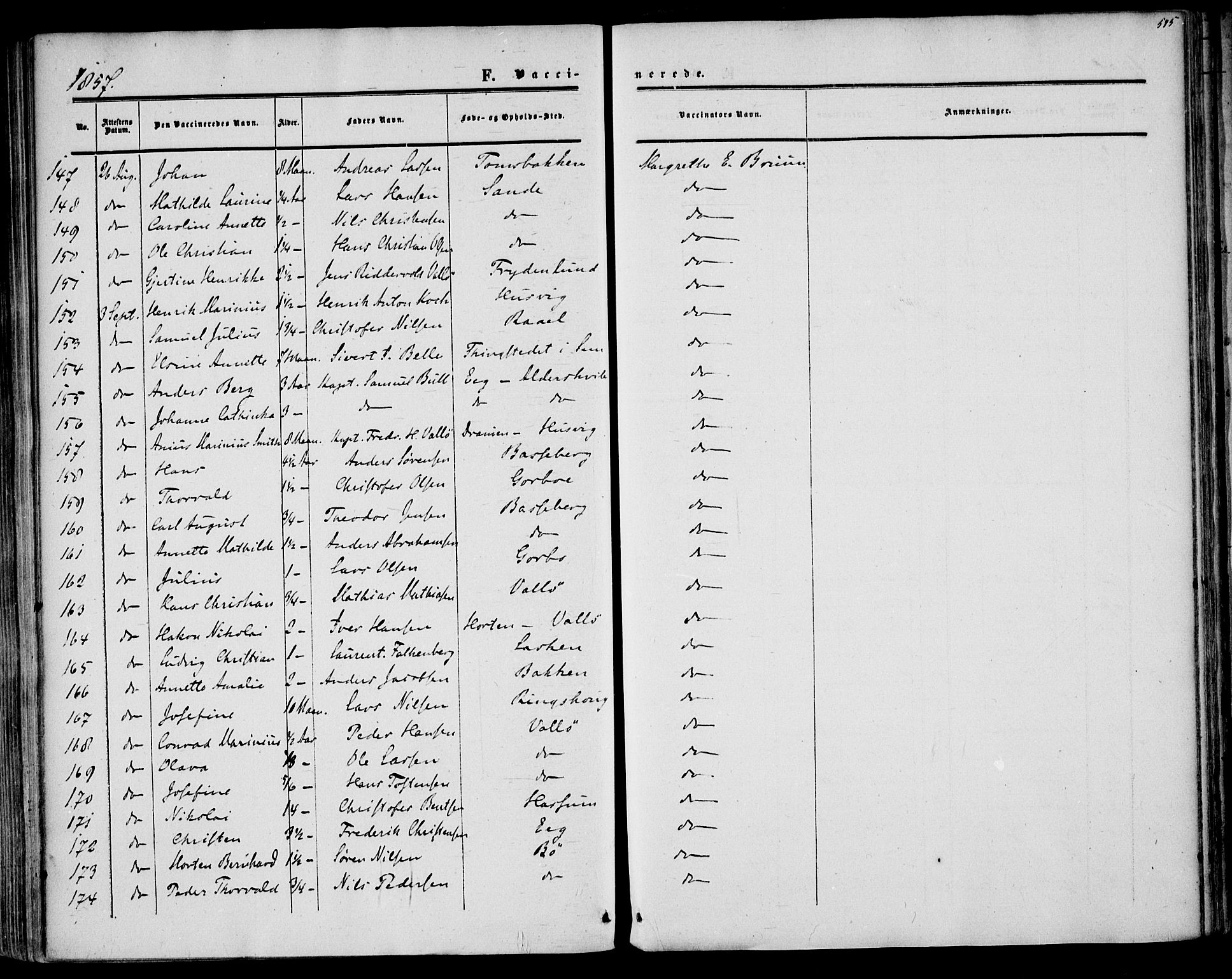 Sem kirkebøker, SAKO/A-5/F/Fa/L0007: Parish register (official) no. I 7, 1856-1865, p. 545